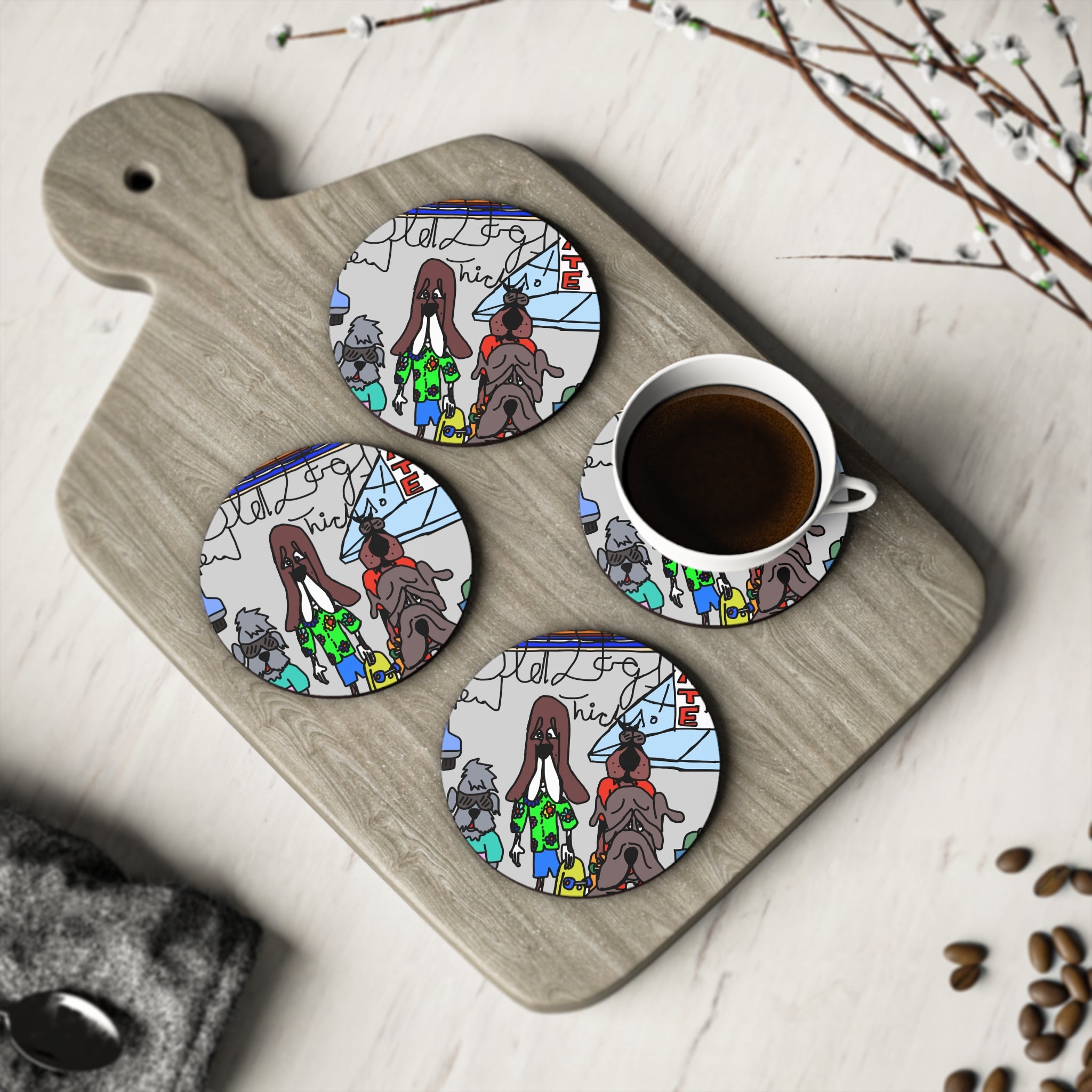 Old Dogs New Tricks Coasters