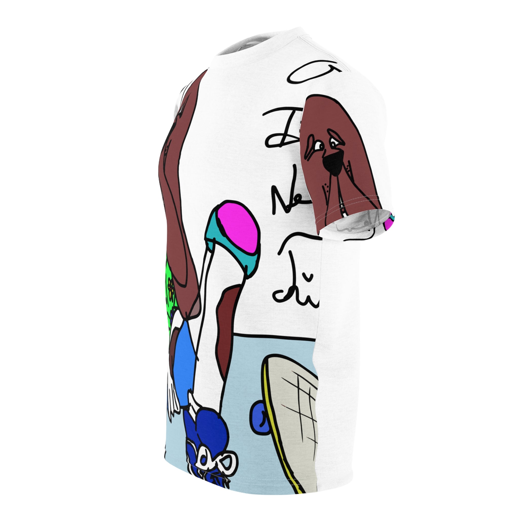 Old Dogs New Tricks - Teddy H Unisex Cut & Sew Tee (AOP)
