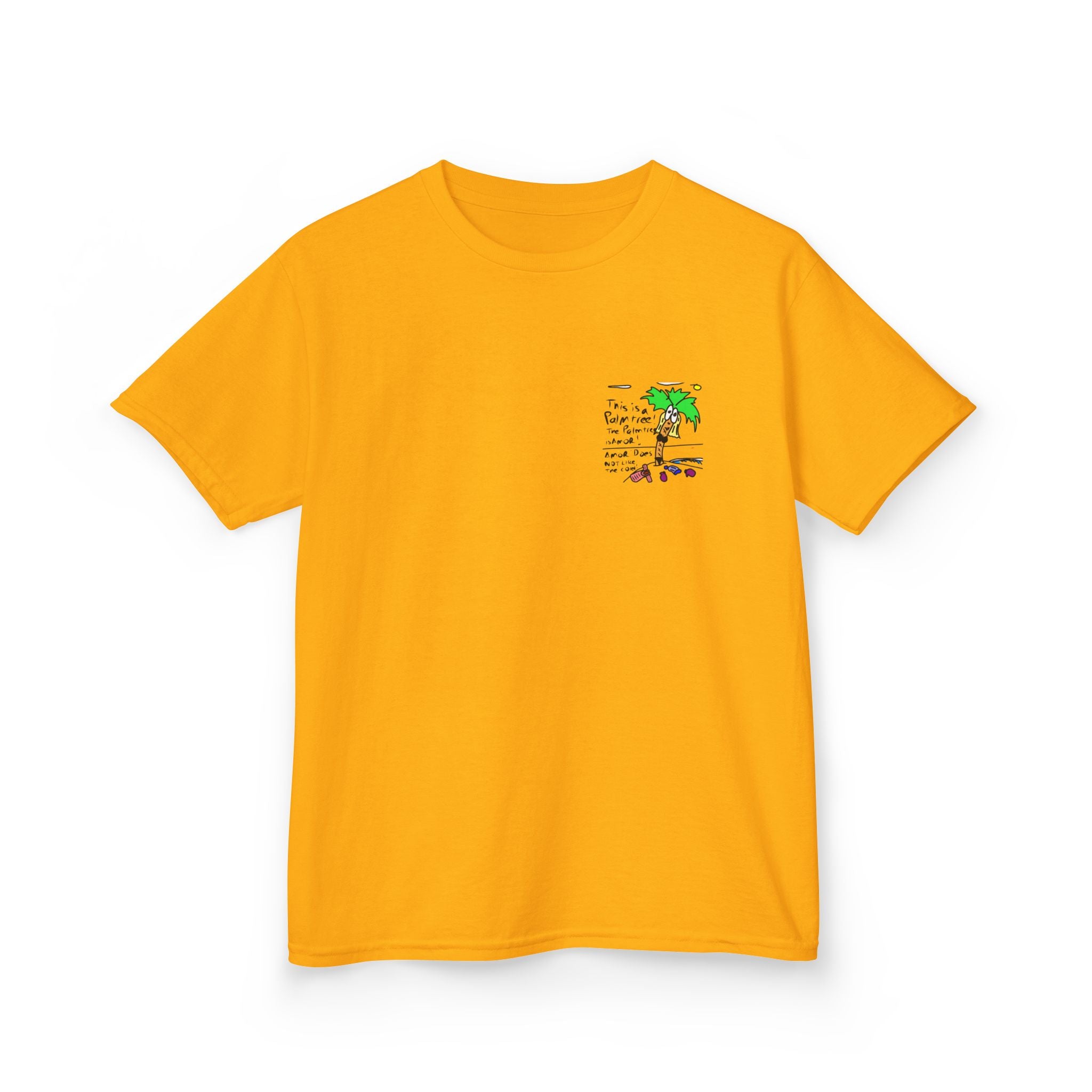 Amor the Palm Tree - Kids Unisex Garment-Dyed T-shirt