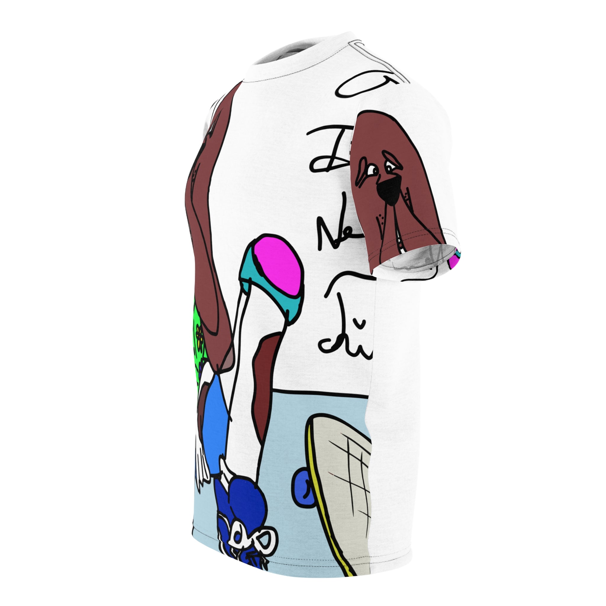 Old Dogs New Tricks - Teddy H Unisex Cut & Sew Tee (AOP)