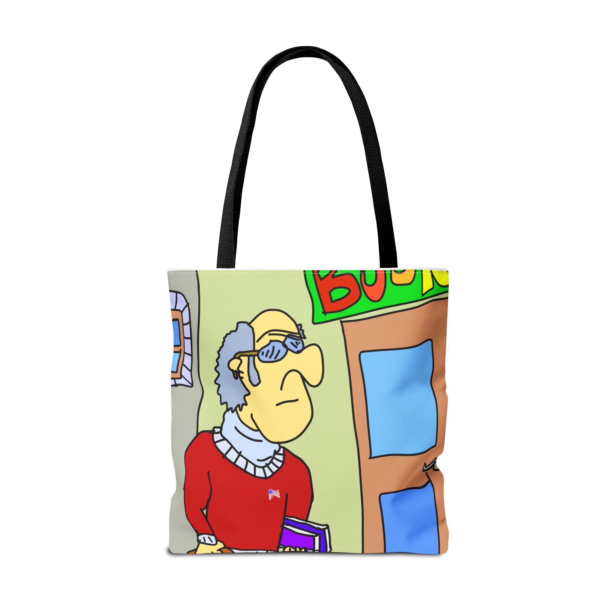 Time Traveling Bookstore George Tote Bag (AOP)