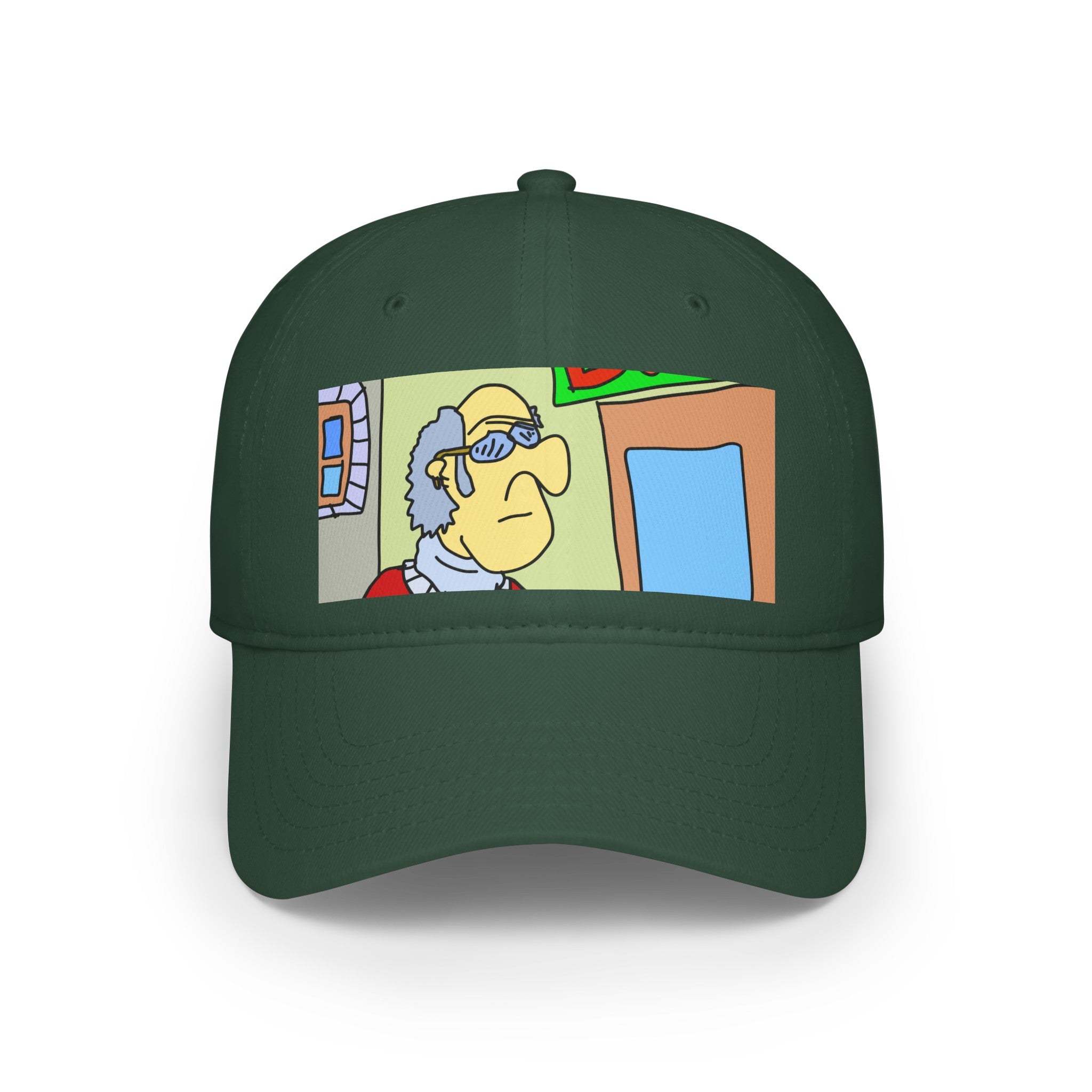 Time Traveling Bookstore George Low Profile Baseball Cap