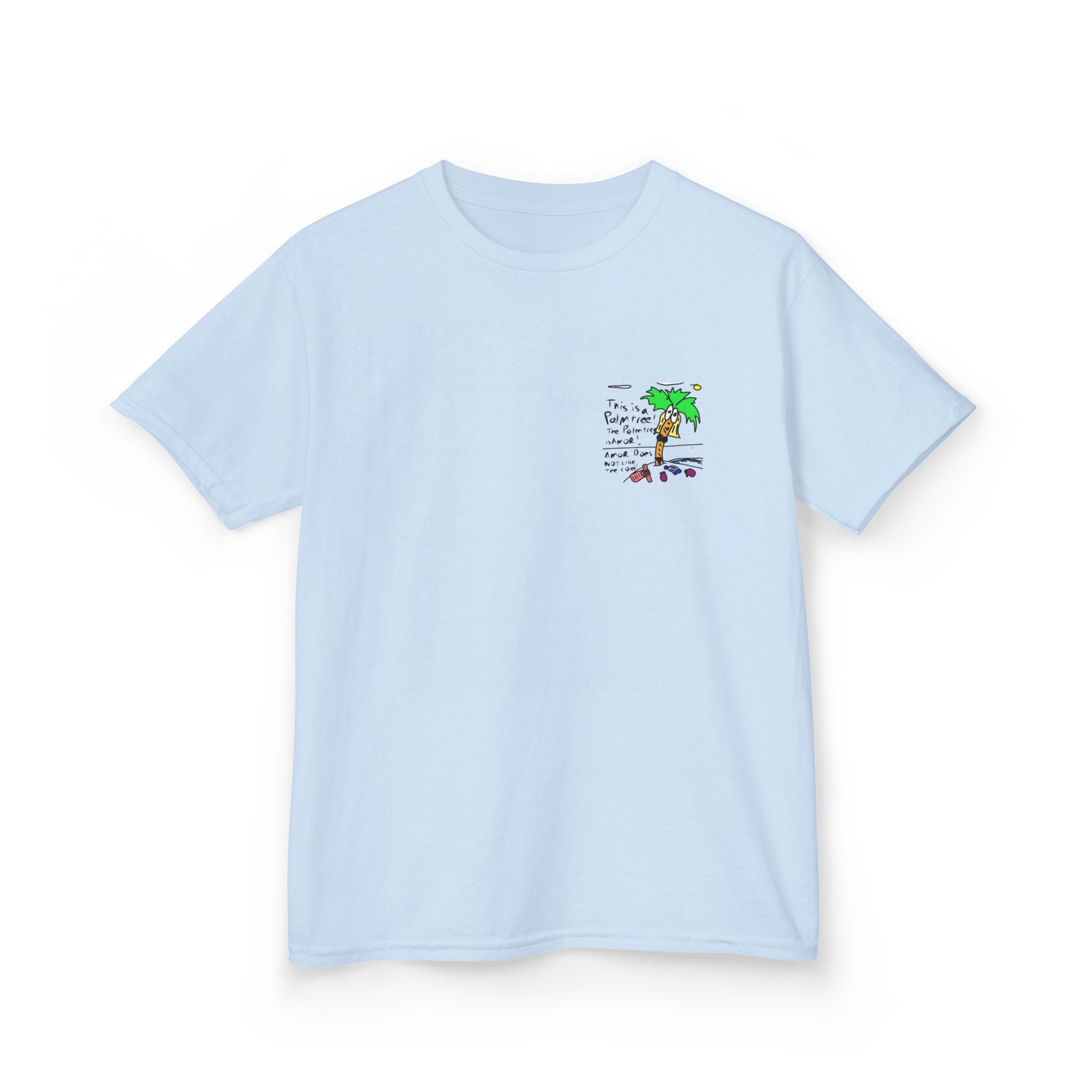 Amor the Palm Tree - Kids Unisex Garment-Dyed T-shirt