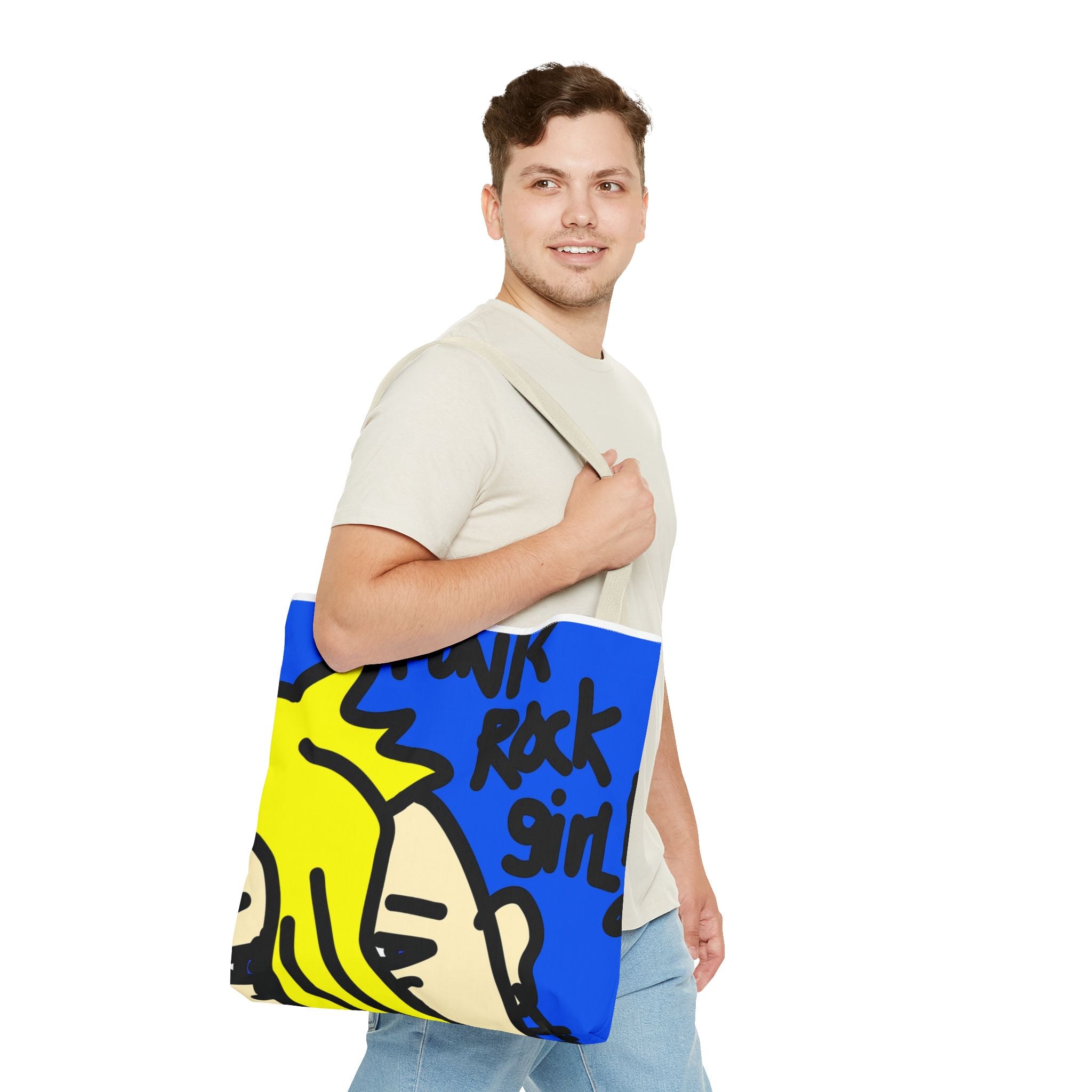 80’s Punk Rock Girl - Tote Bag (AOP)