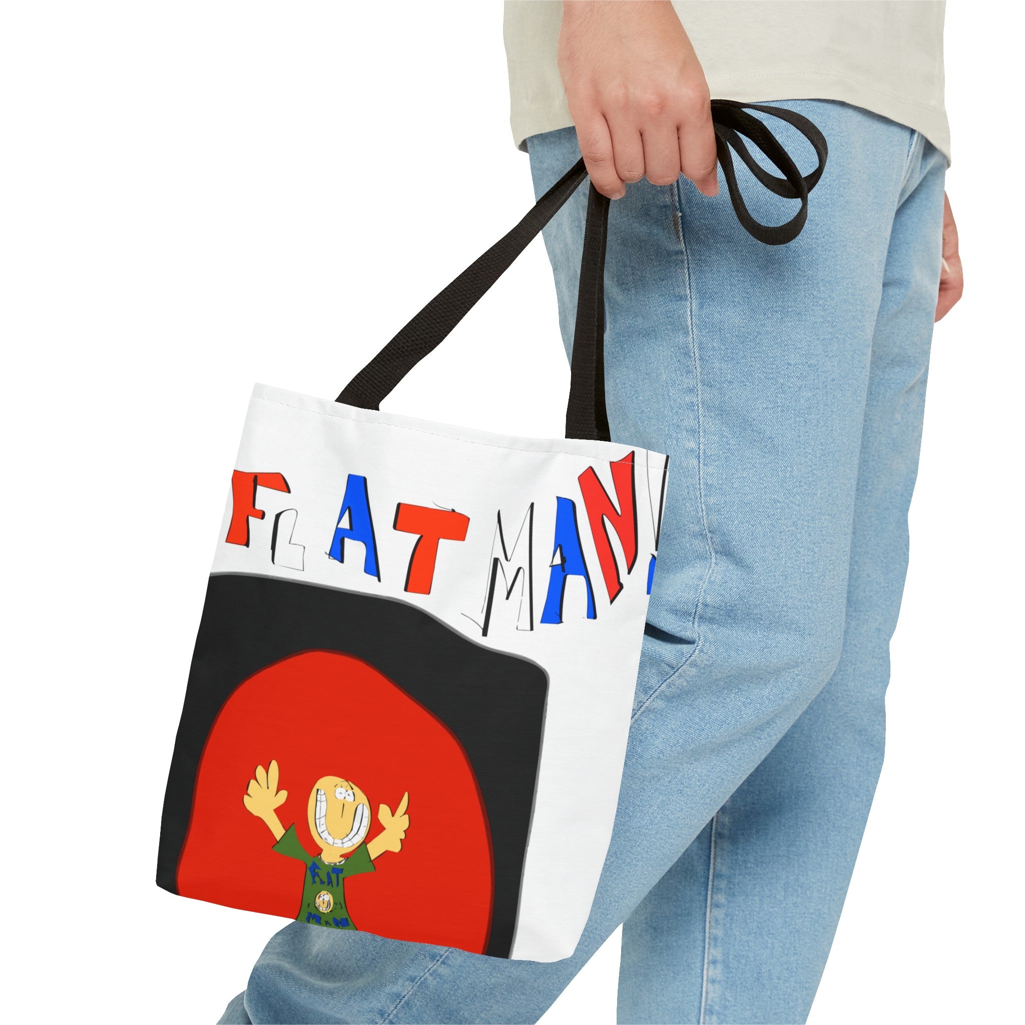 Flat Man Tote Bag (AOP)