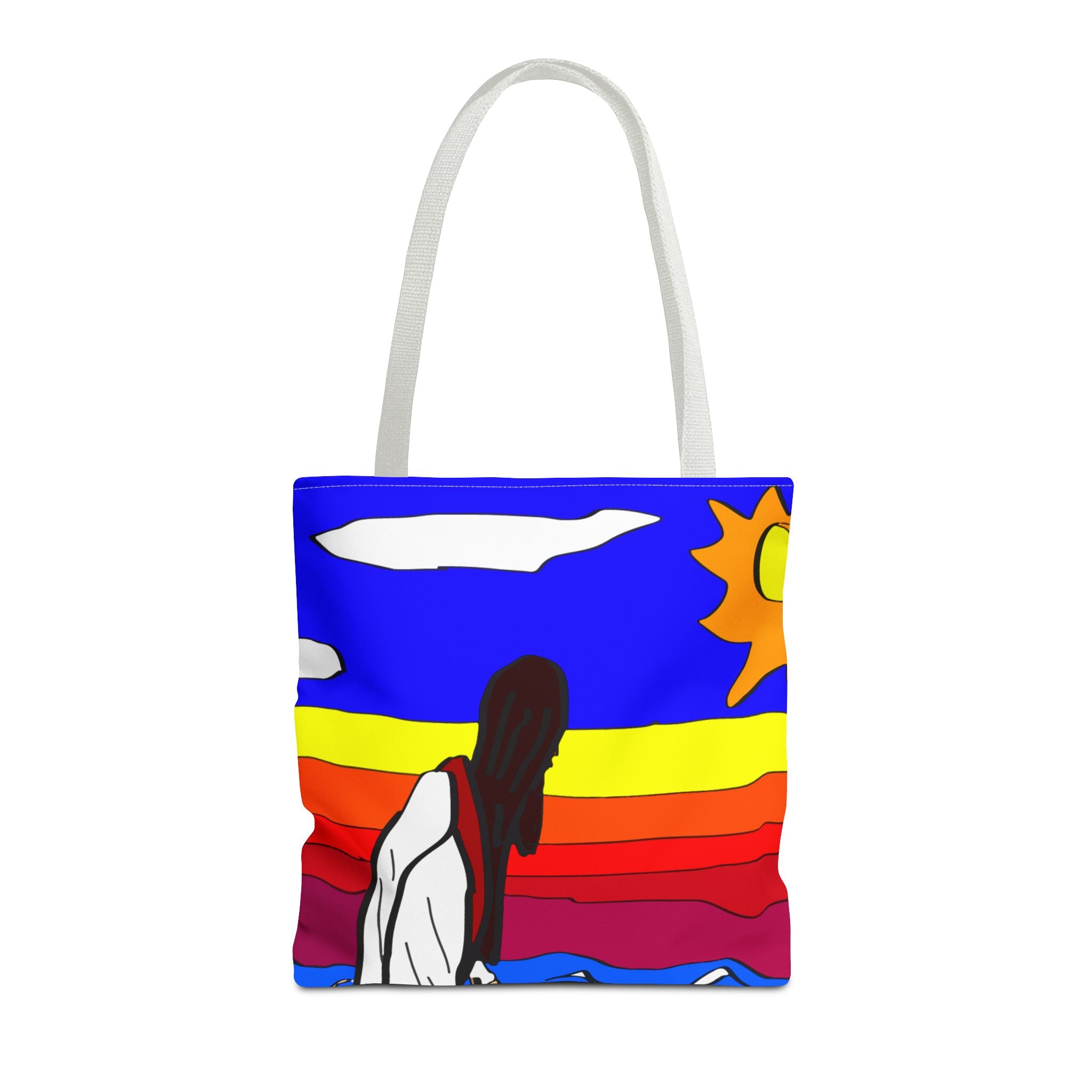 Jesus Surfs - Walks on Water - Tote Bag (AOP)