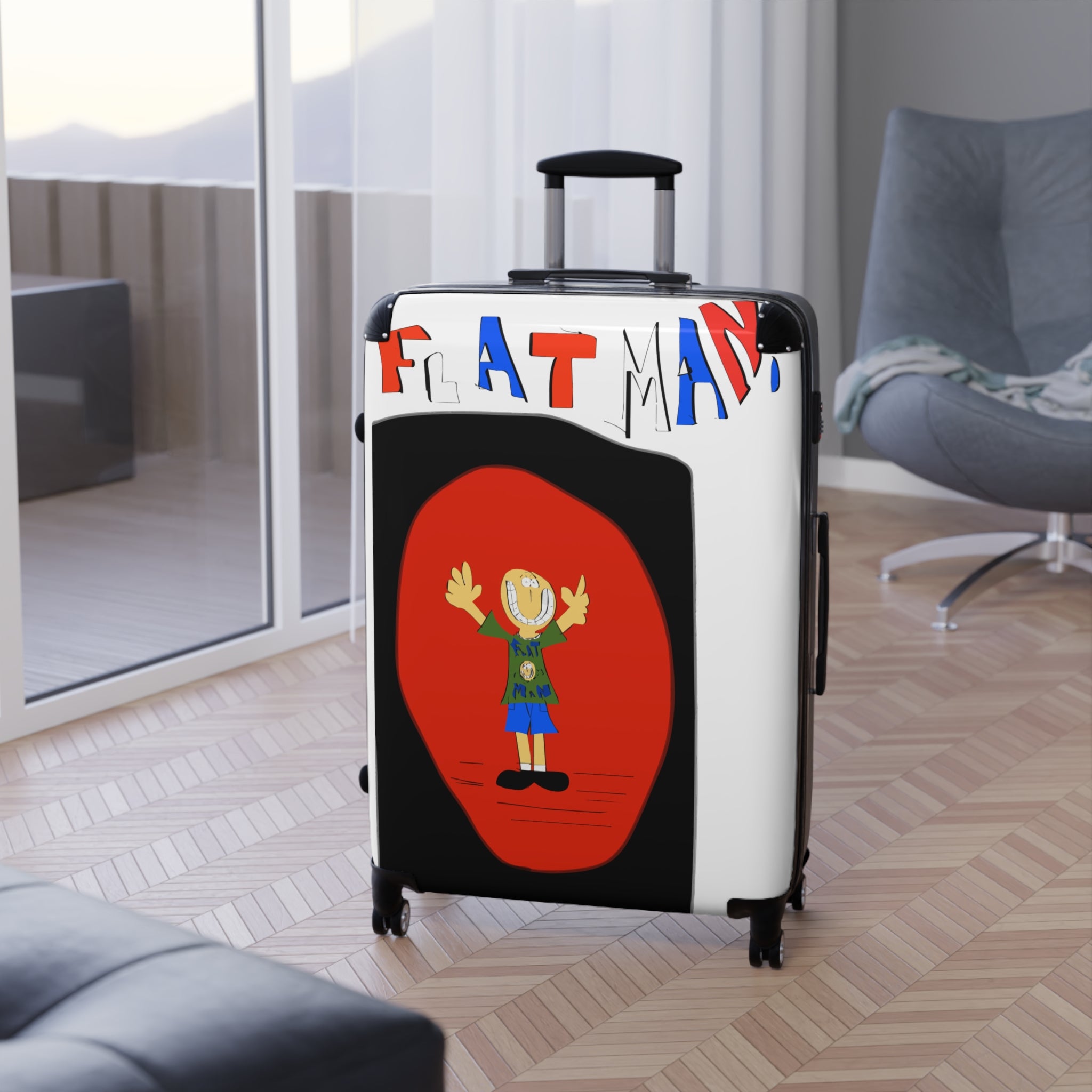 Flat Man Suitcases