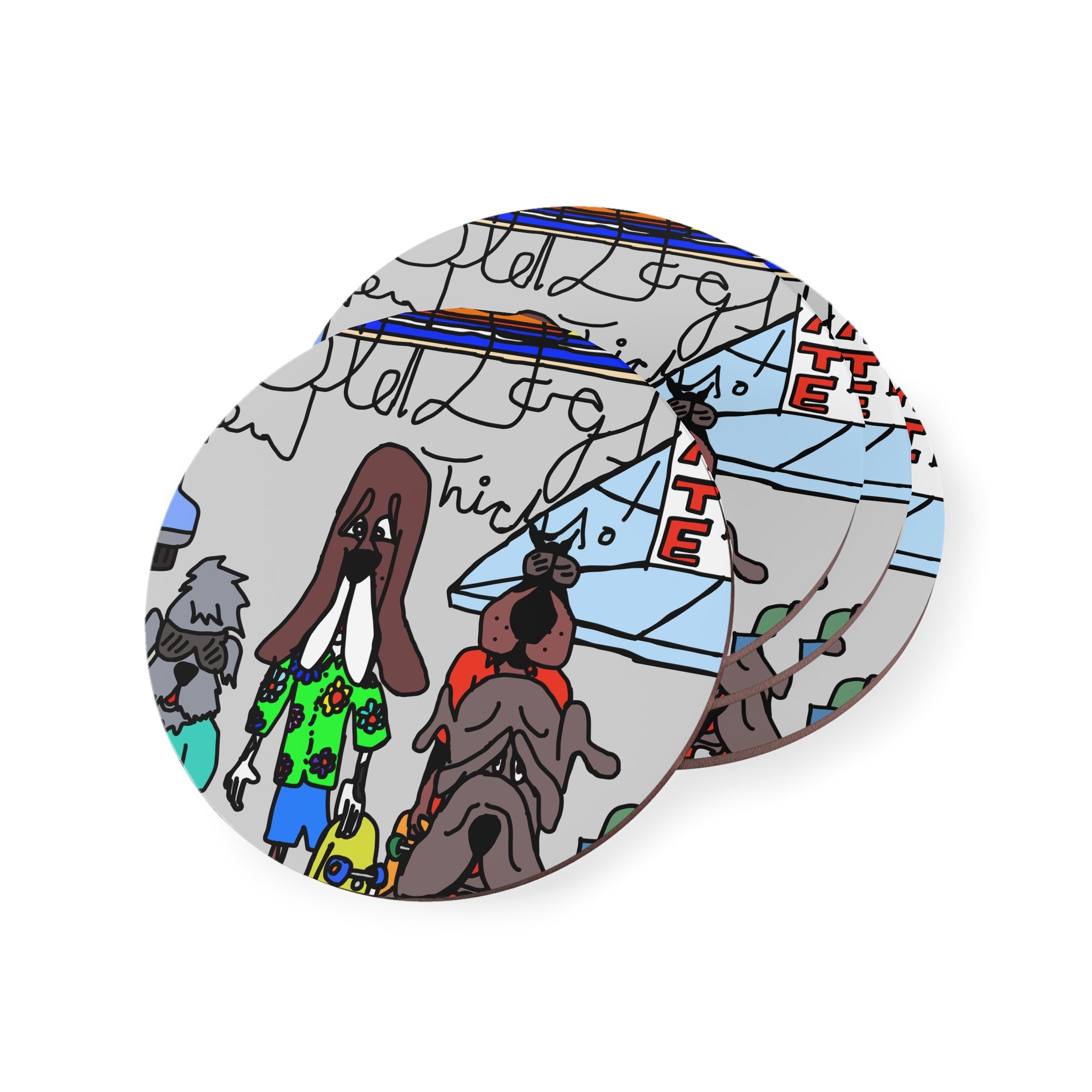 Old Dogs New Tricks Coasters