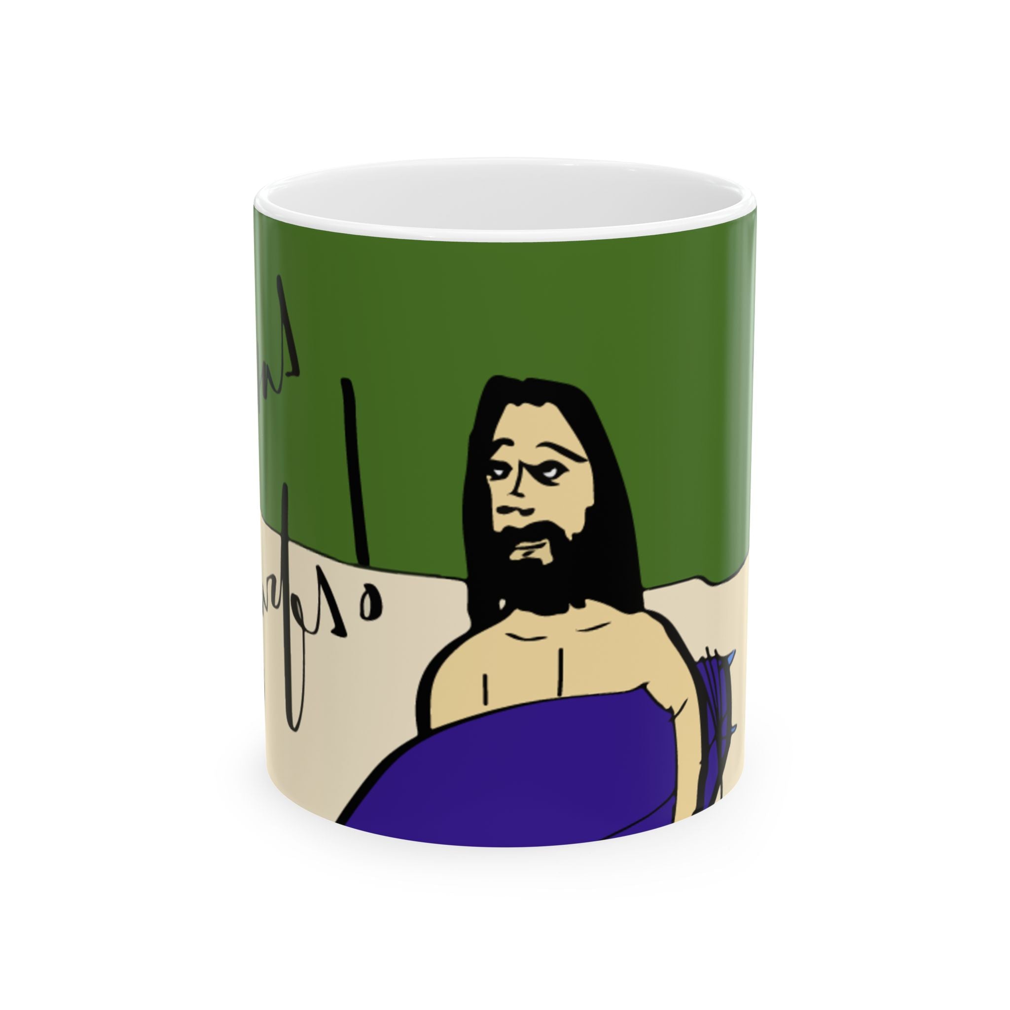 Jesus Surfs - Wave Check - Ceramic Mug, (11oz, 15oz)