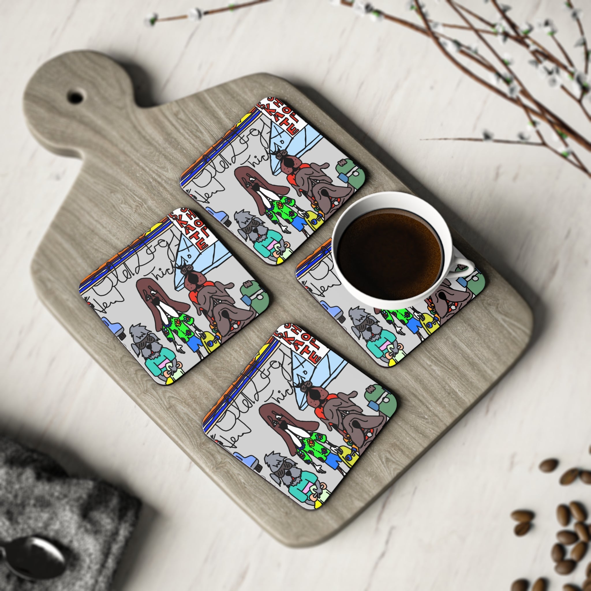 Old Dogs New Tricks Coasters