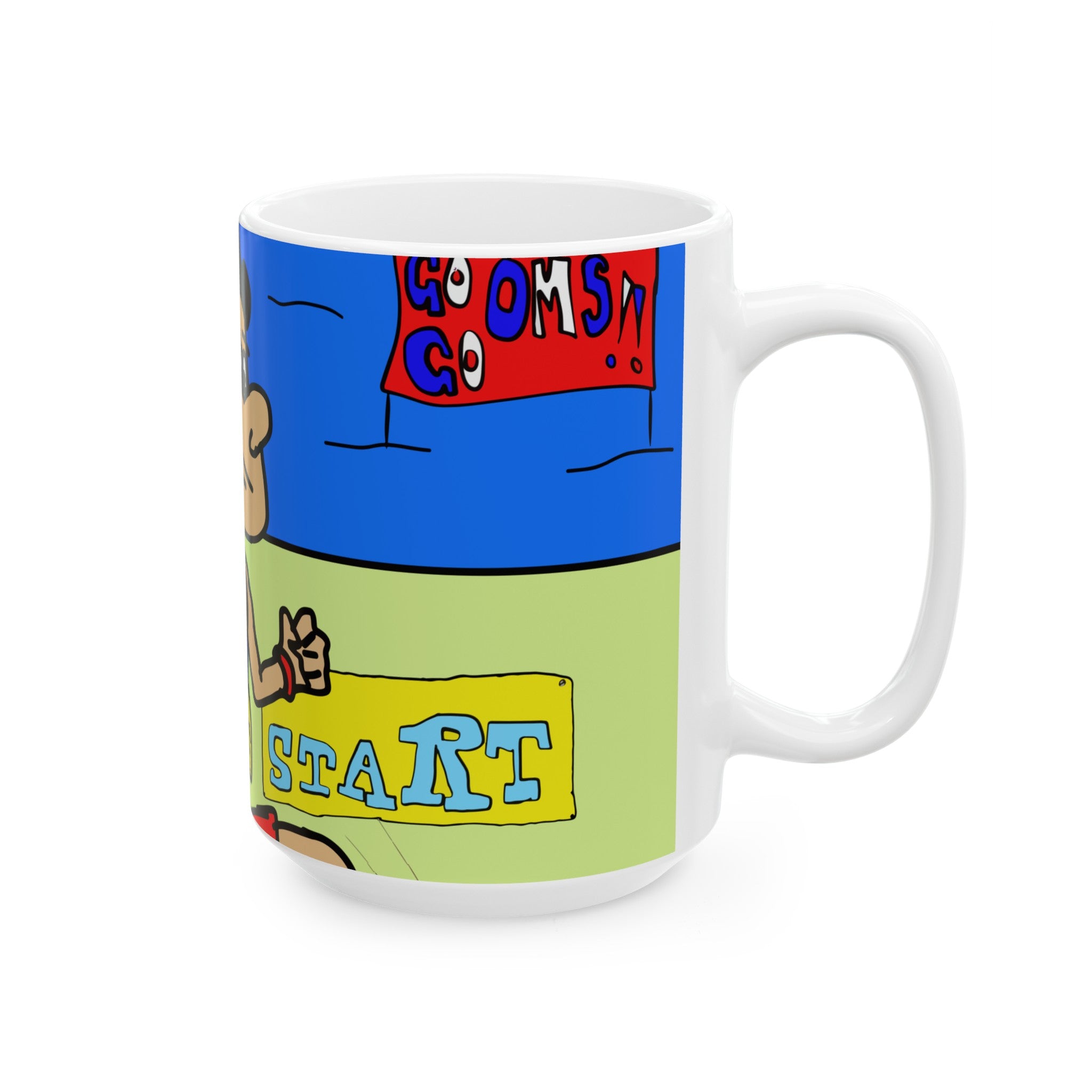 Go Om’s Go Ceramic Mug, (11oz, 15oz)
