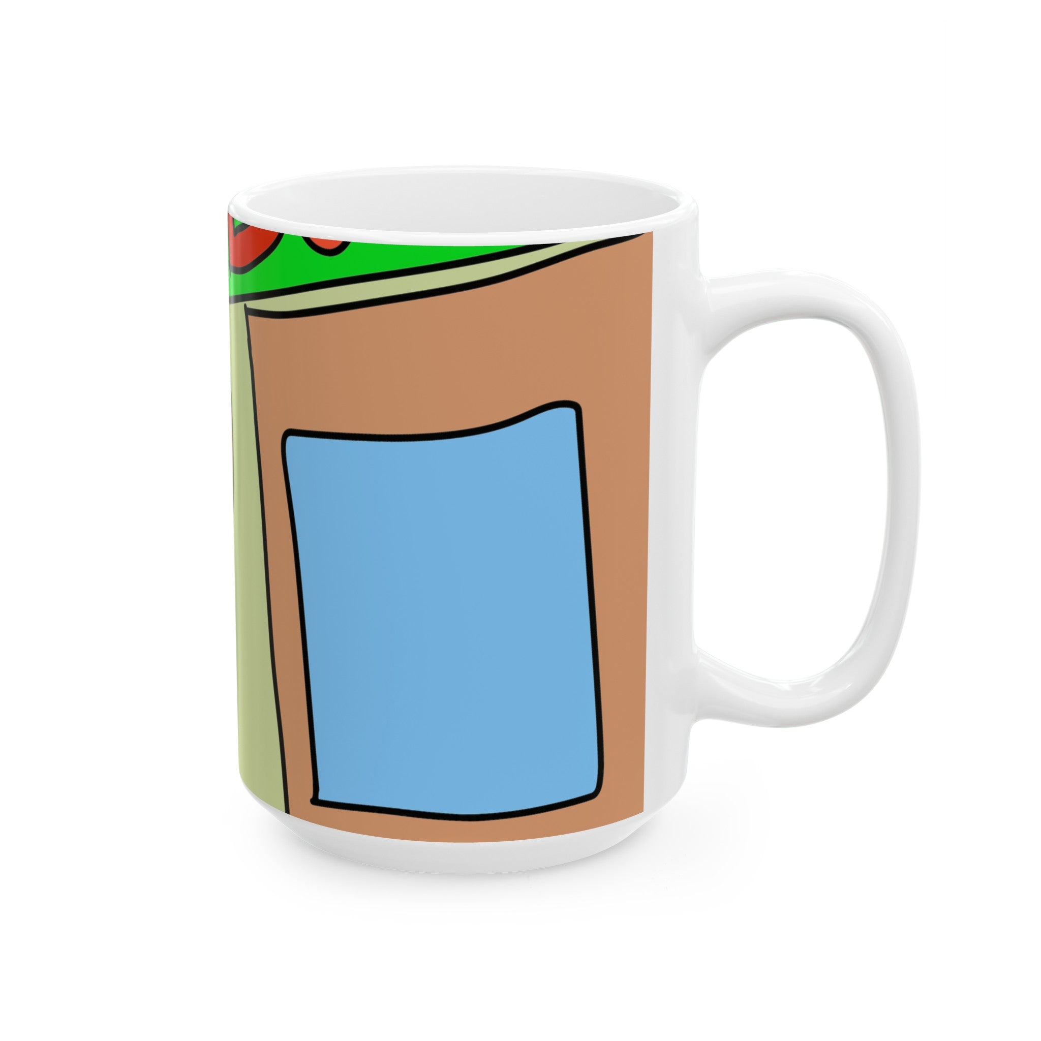 Time Traveling Bookstore George Ceramic Mug, (11oz, 15oz)
