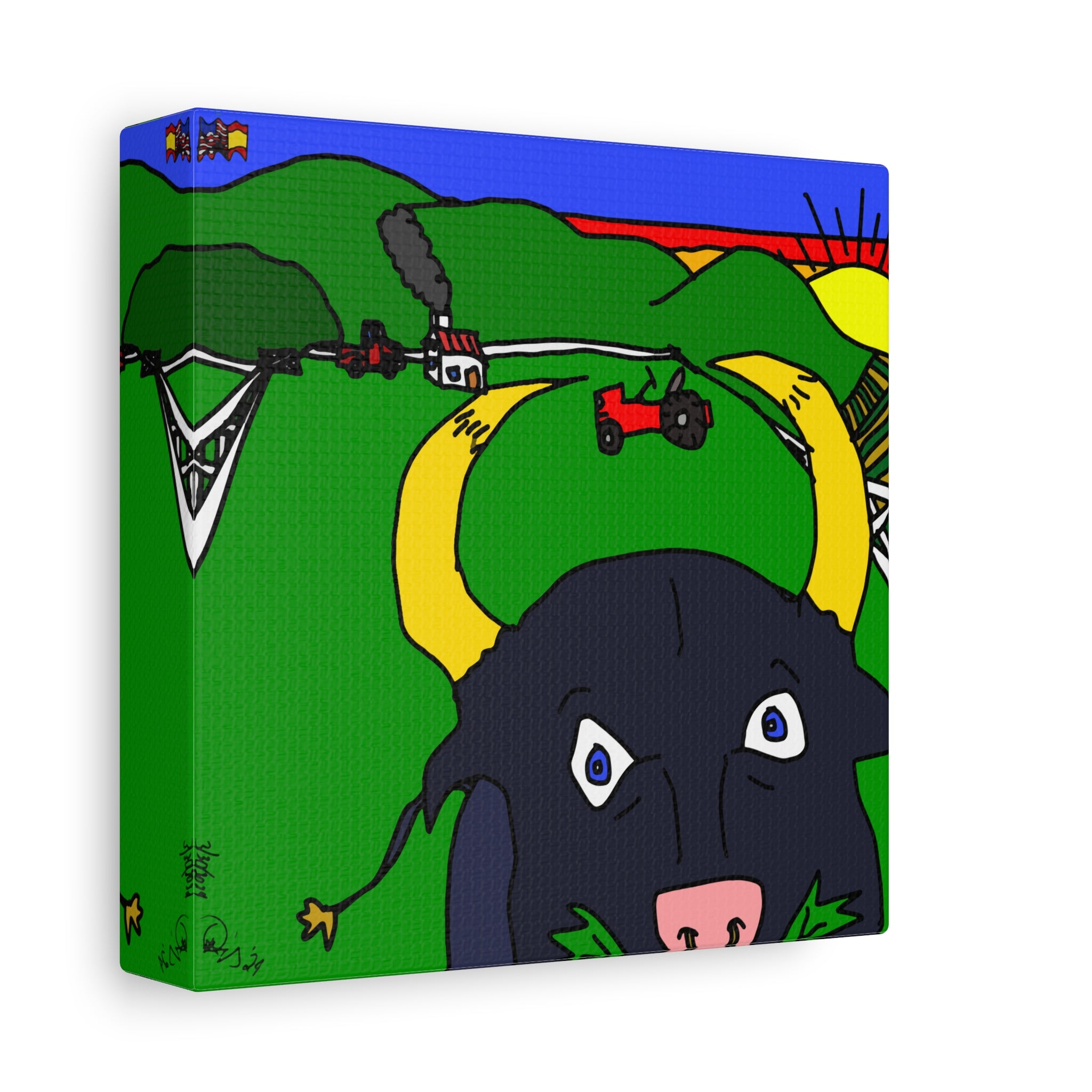 Hello Toro - Matte Canvas, Stretched, 1.25"