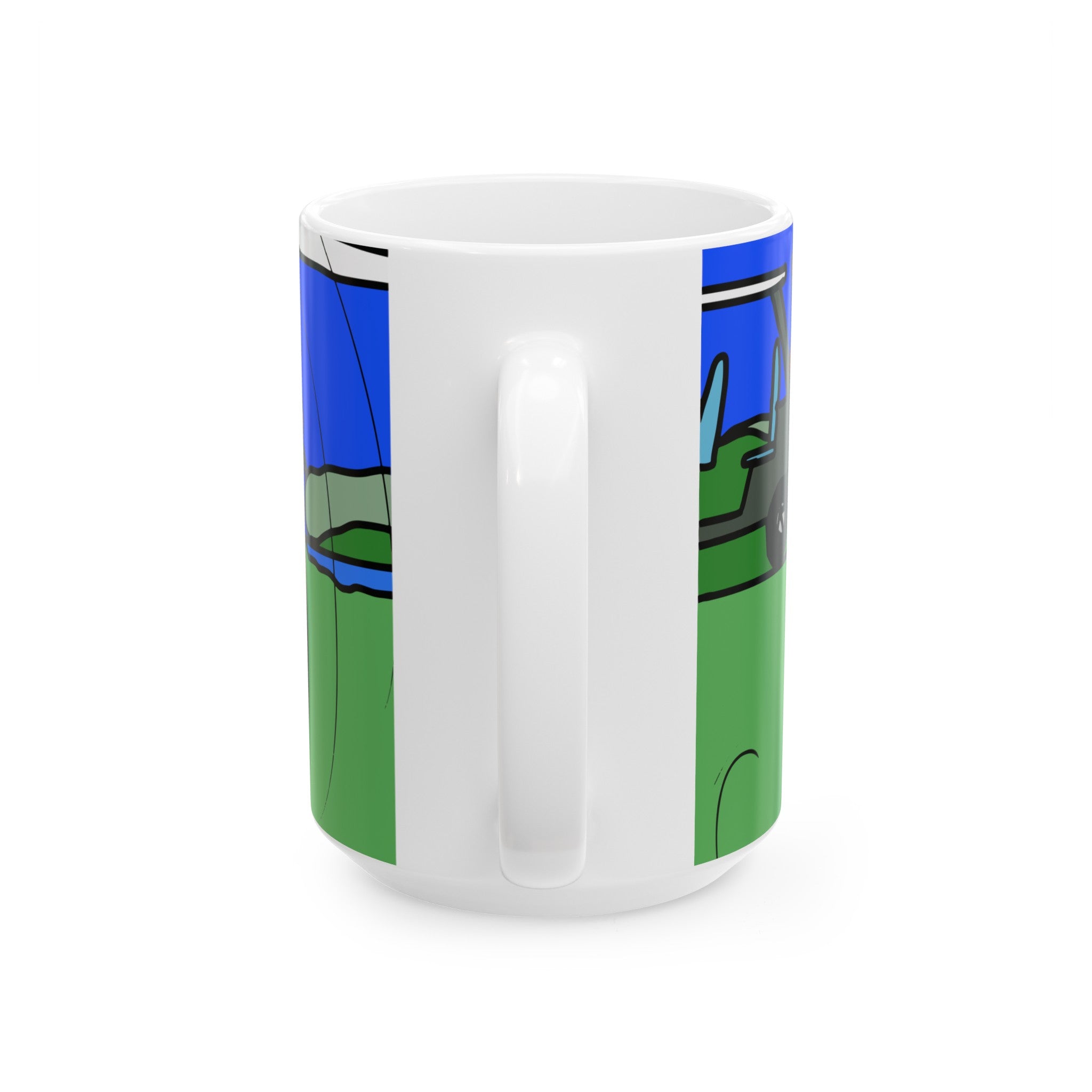Hole In 1 Ceramic Mug, (11oz, 15oz)