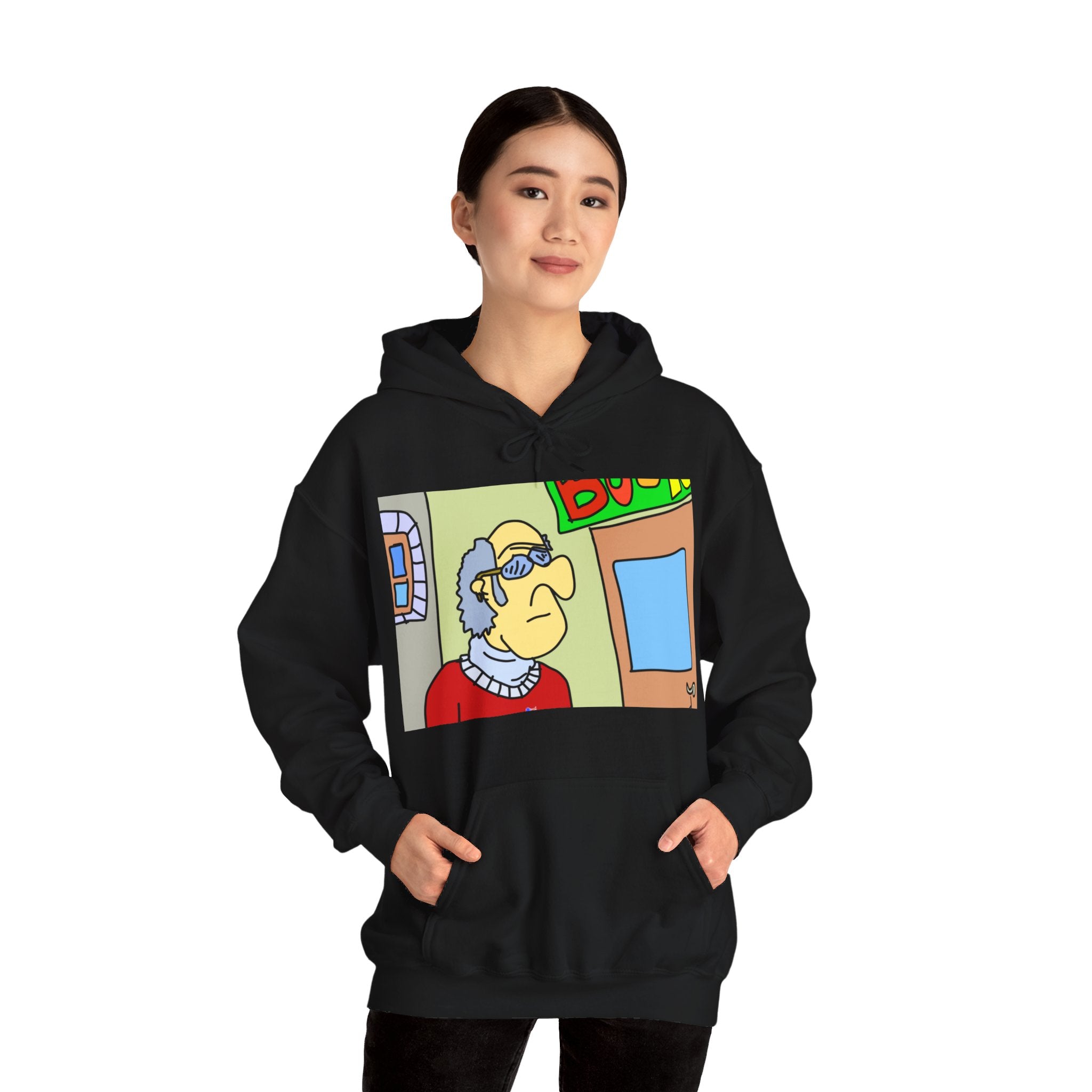 Time Traveling Bookstore George Unisex Heavy Blend™ Hooded Sweatshirt