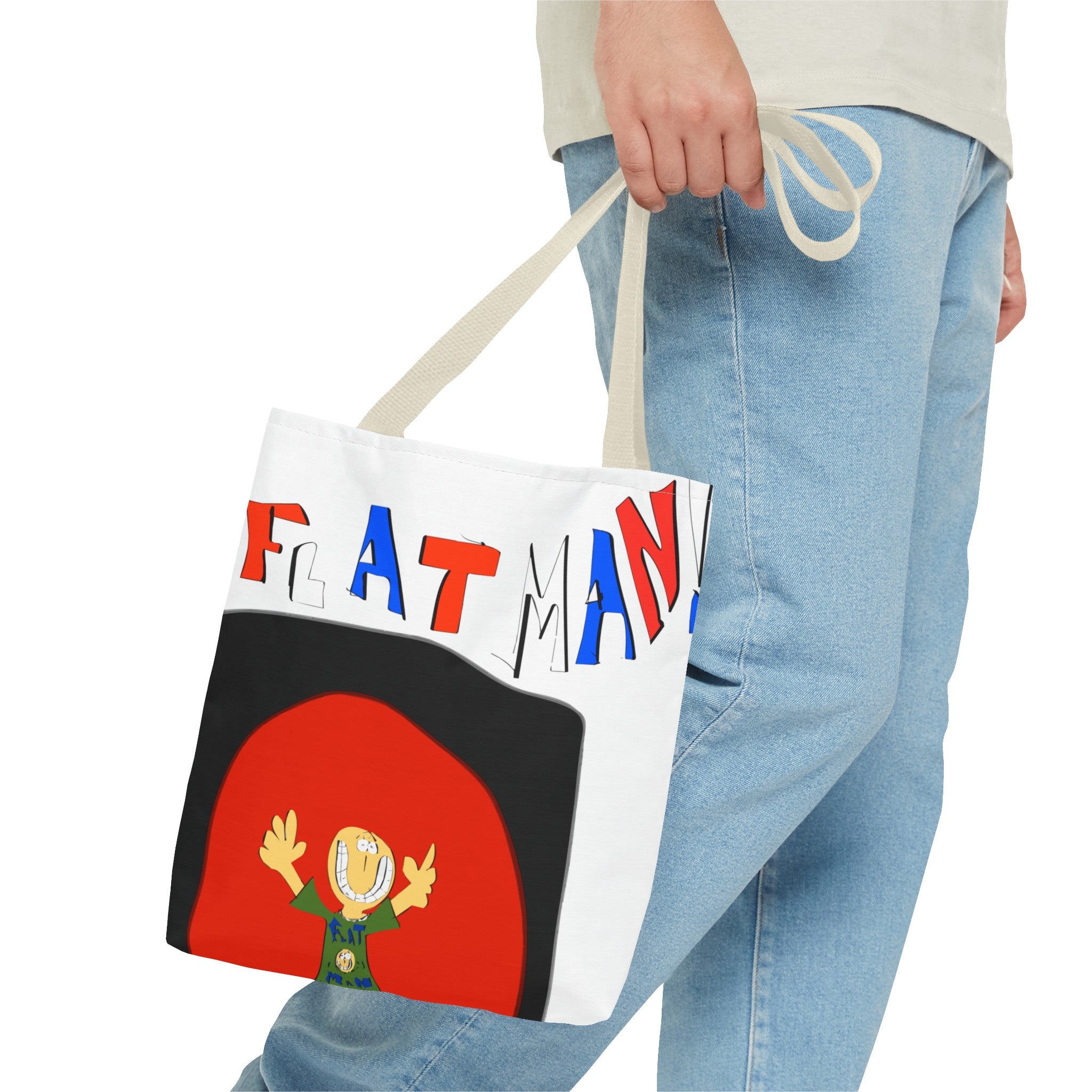 Flat Man Tote Bag (AOP)