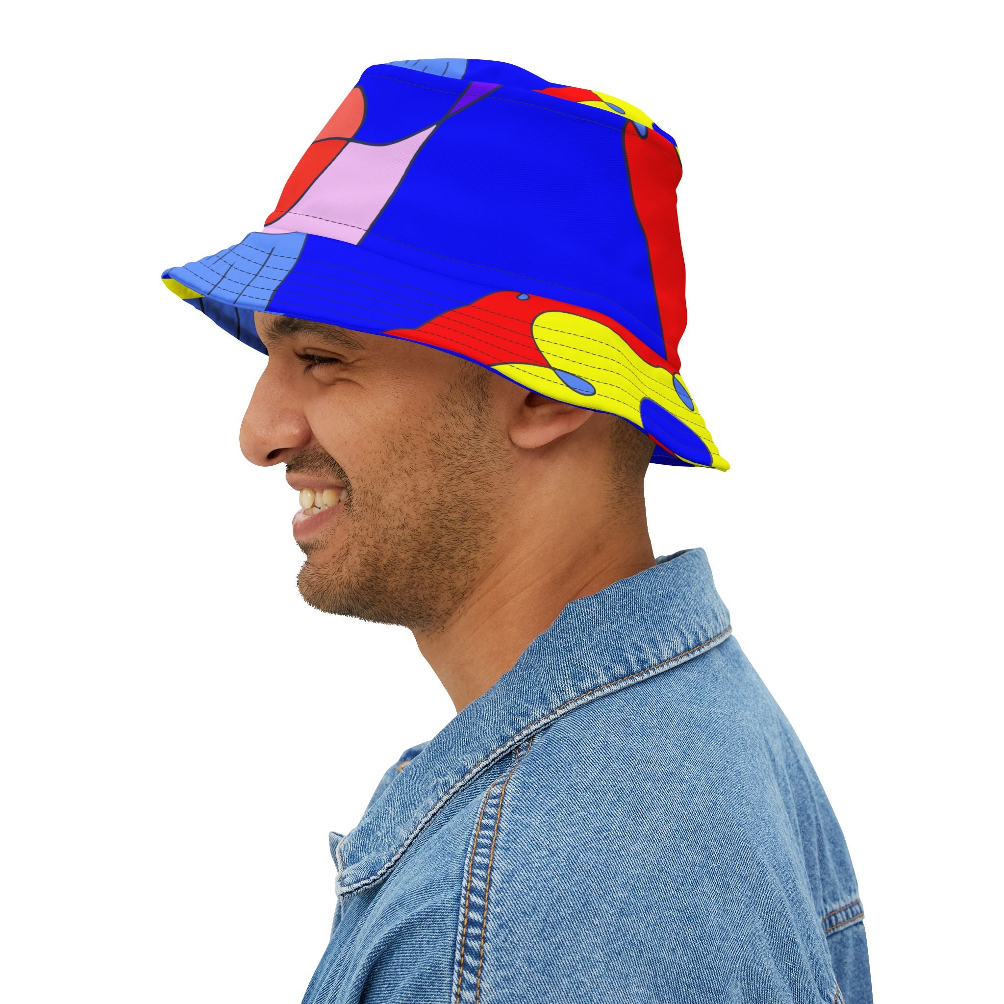 Pink Swan Bucket Hat (AOP)