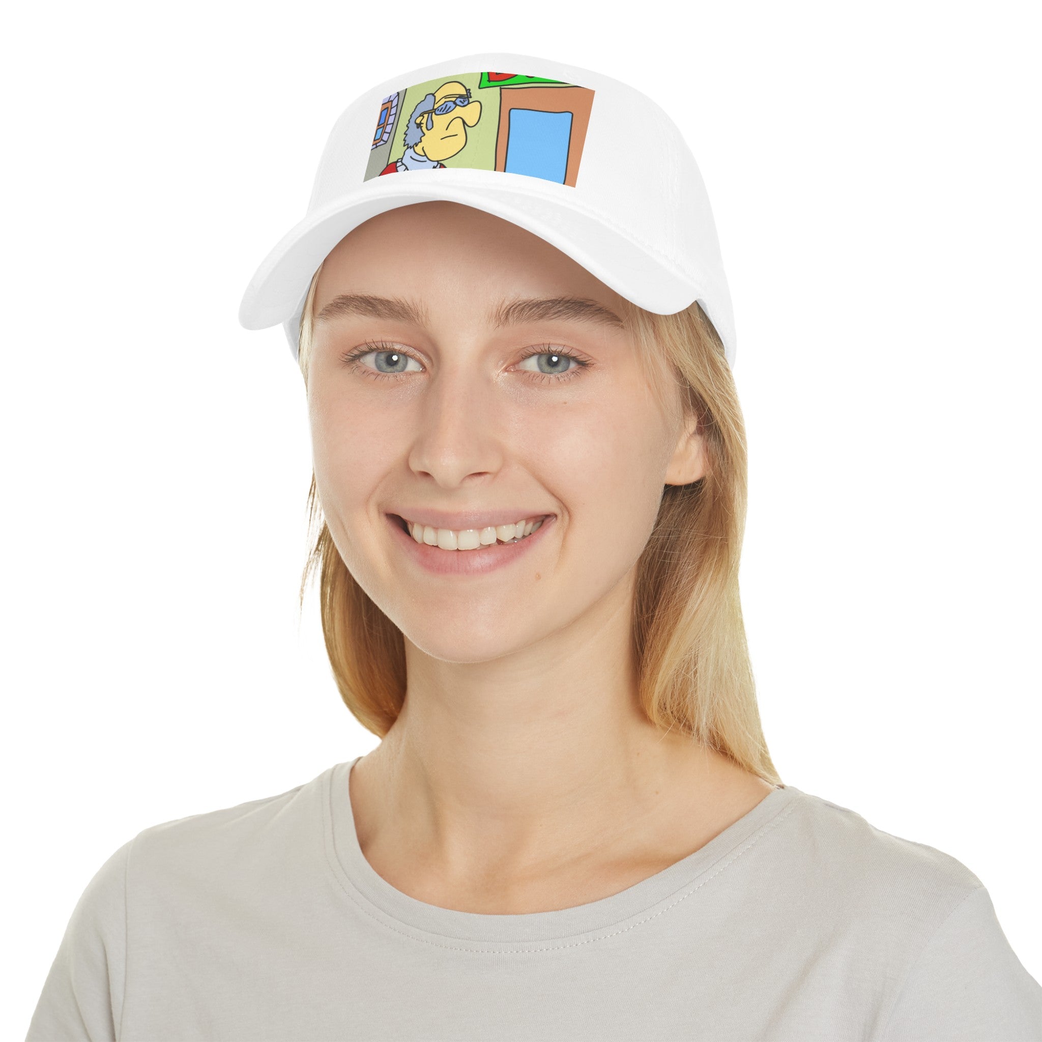 Time Traveling Bookstore George Low Profile Baseball Cap