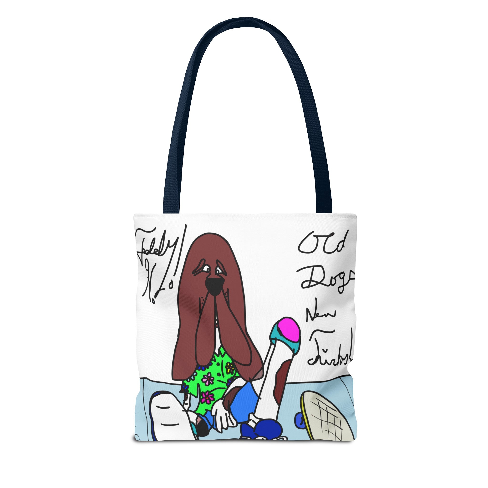 Old Dogs New Tricks - Teddy H Tote Bag (AOP)