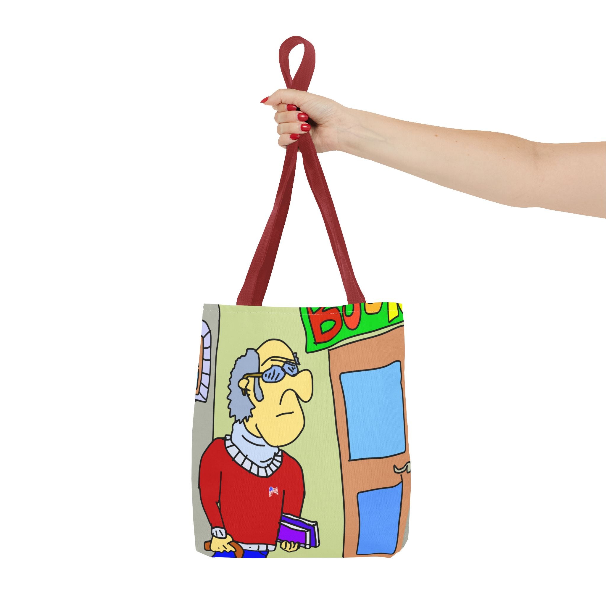 Time Traveling Bookstore George Tote Bag (AOP)