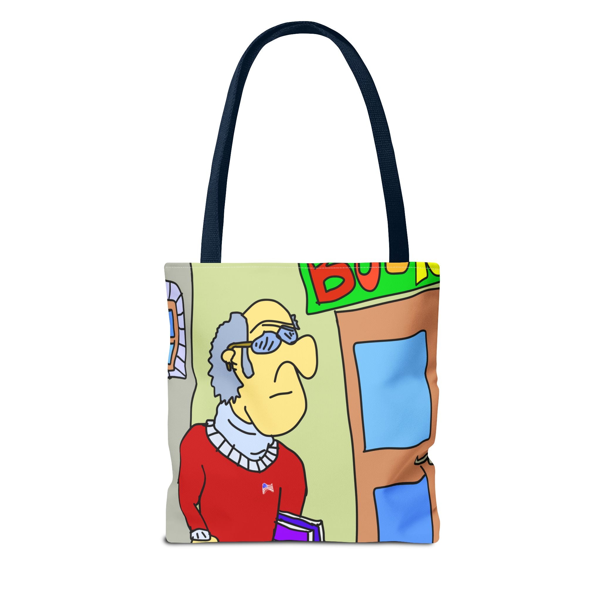 Time Traveling Bookstore George Tote Bag (AOP)