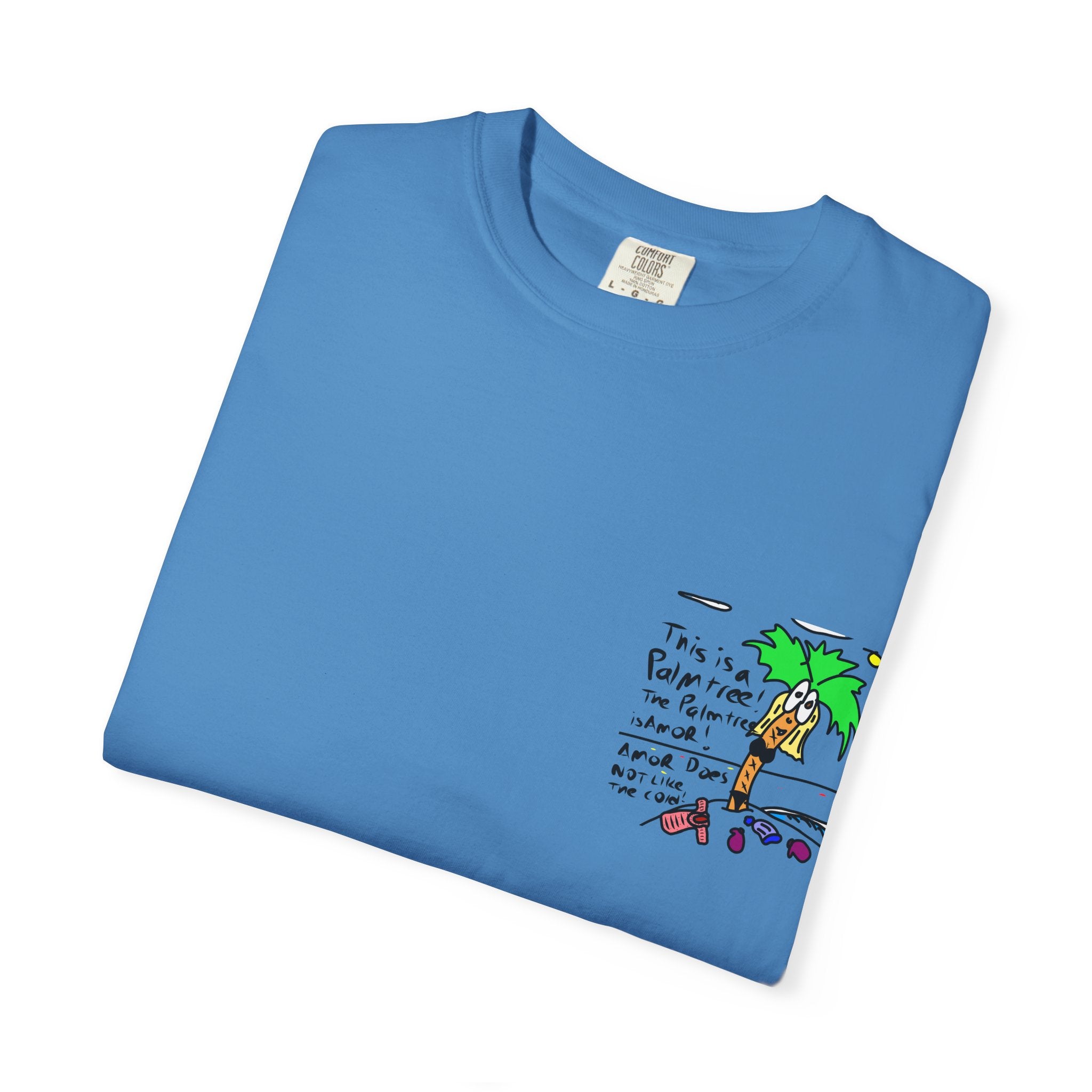 Amor the Palm Tree - Unisex Garment-Dyed T-shirt
