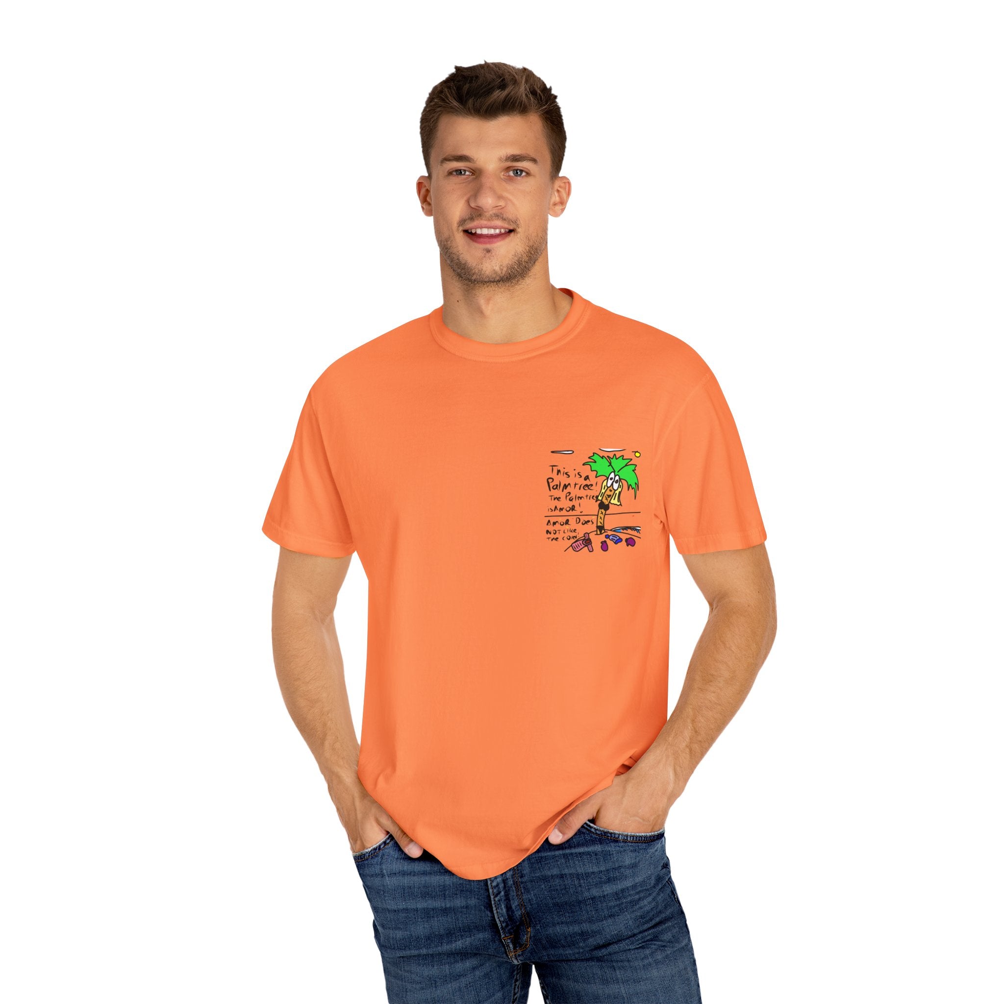 Amor the Palm Tree - Unisex Garment-Dyed T-shirt