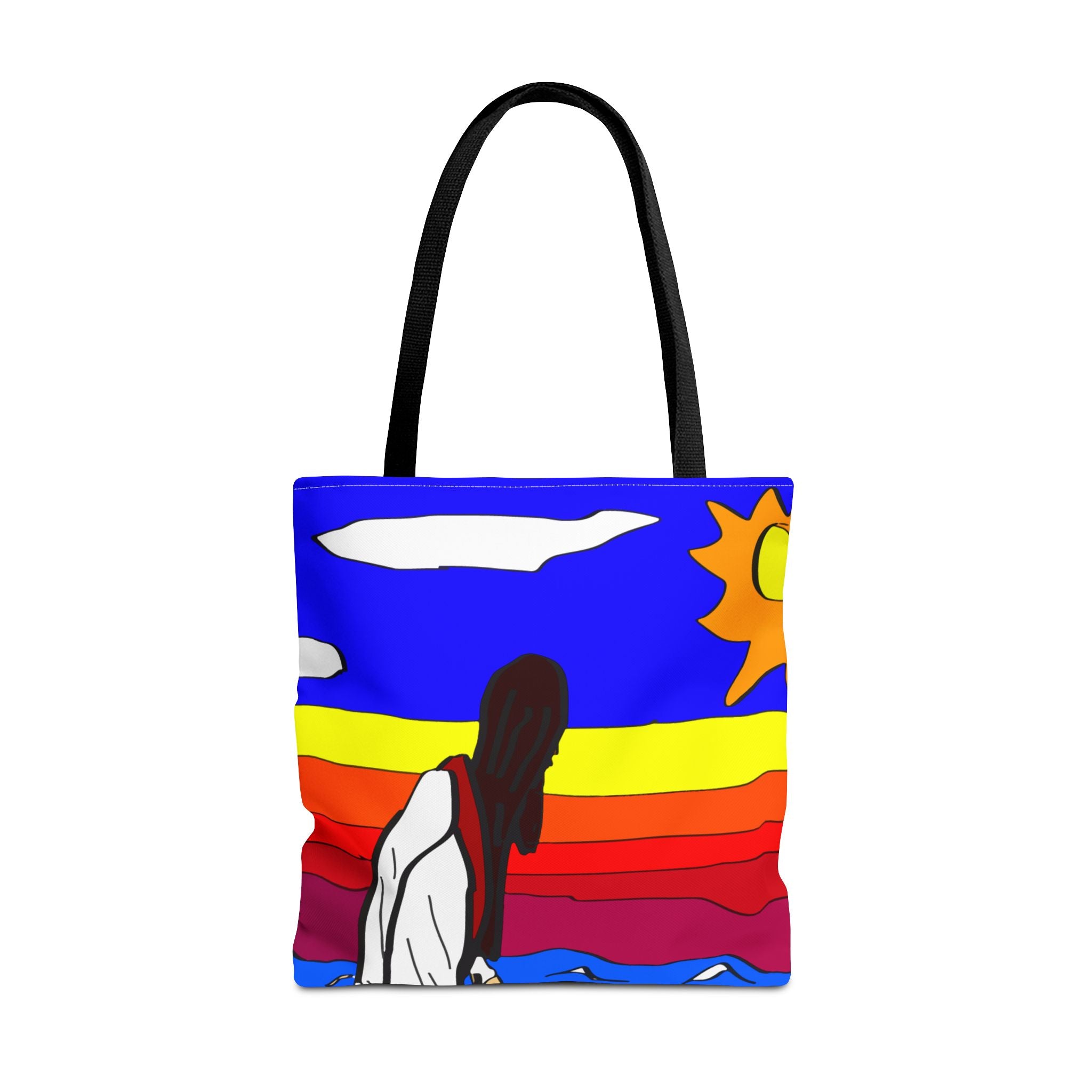 Jesus Surfs - Walks on Water - Tote Bag (AOP)