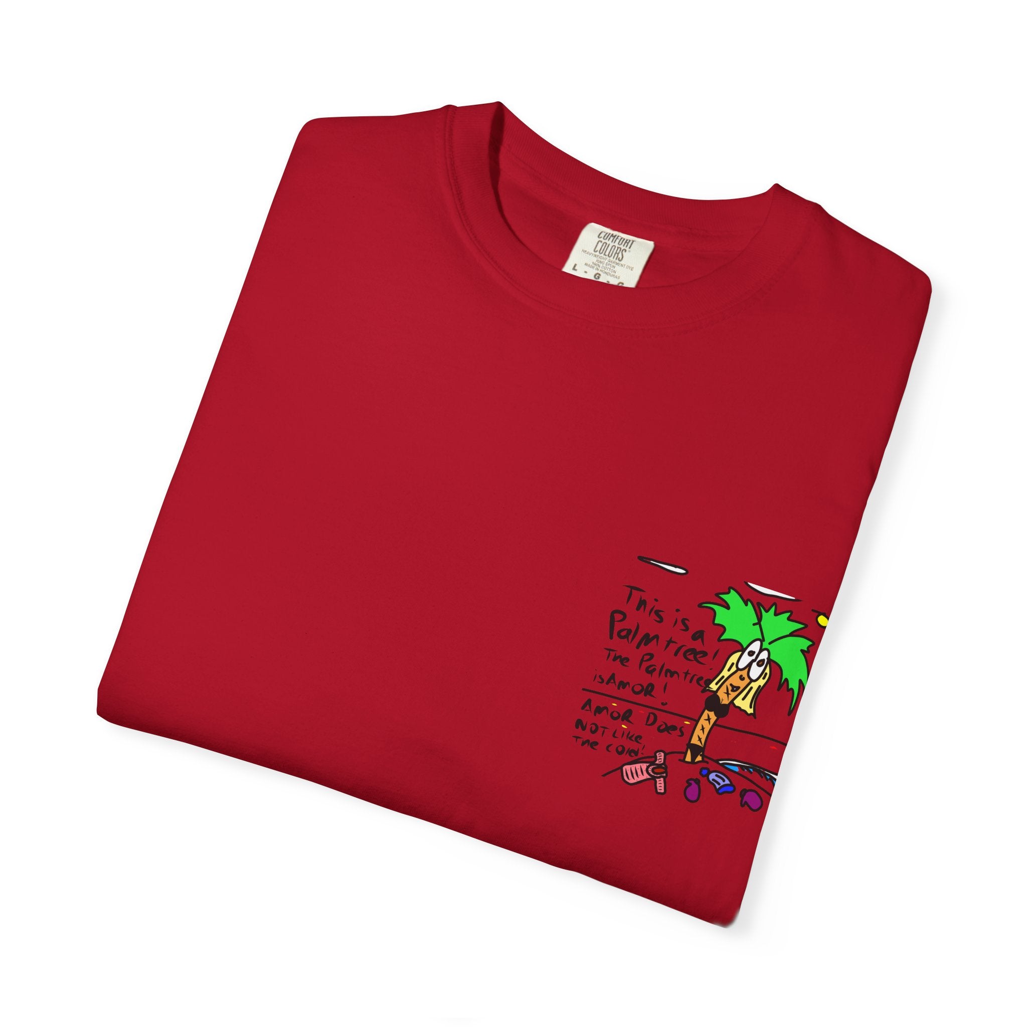 Amor the Palm Tree - Unisex Garment-Dyed T-shirt