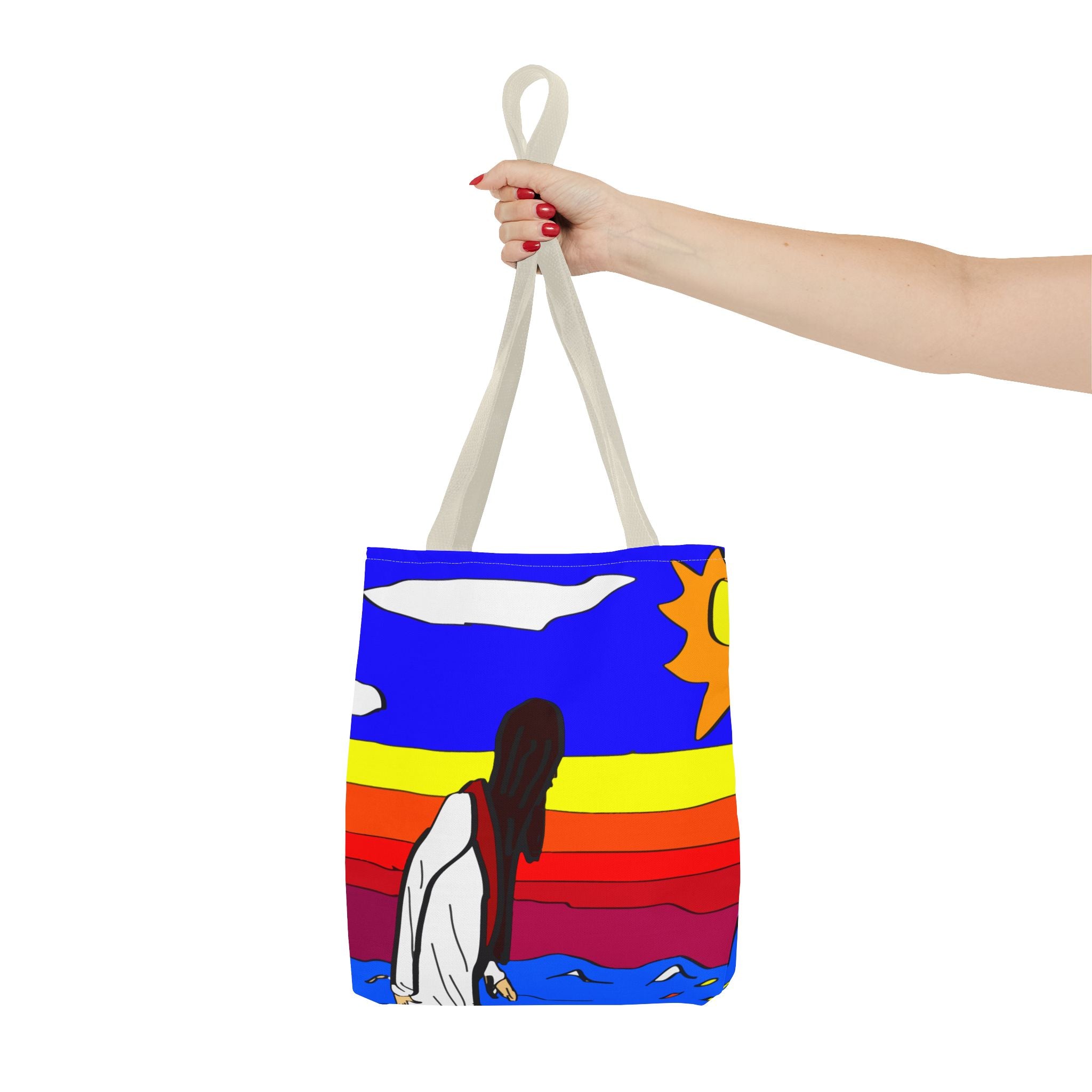 Jesus Surfs - Walks on Water - Tote Bag (AOP)