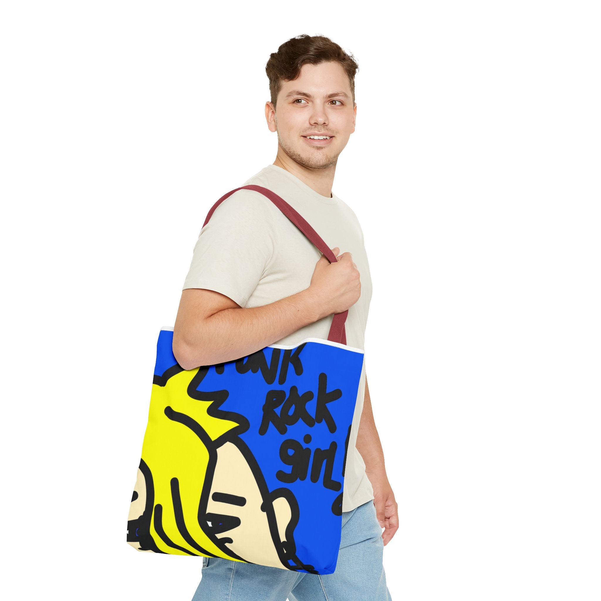 80’s Punk Rock Girl - Tote Bag (AOP)