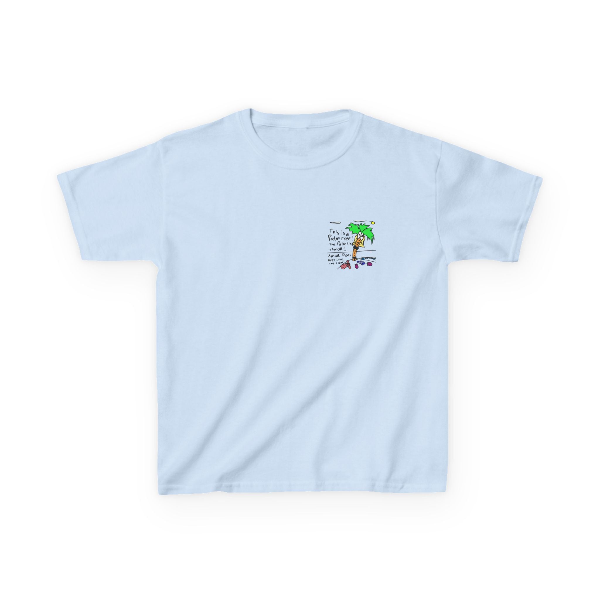 Amor the Palm Tree - Kids Unisex Garment-Dyed T-shirt