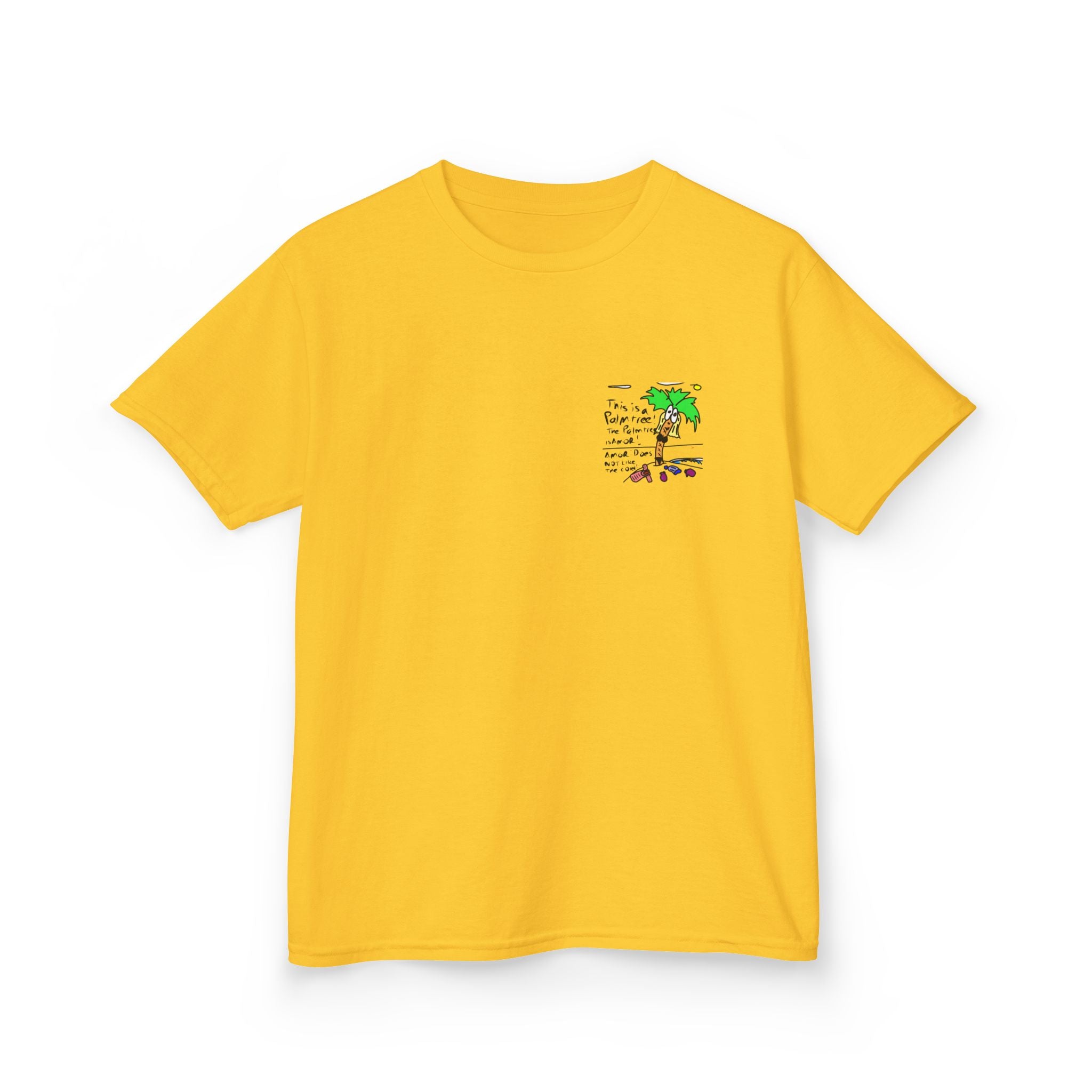 Amor the Palm Tree - Kids Unisex Garment-Dyed T-shirt