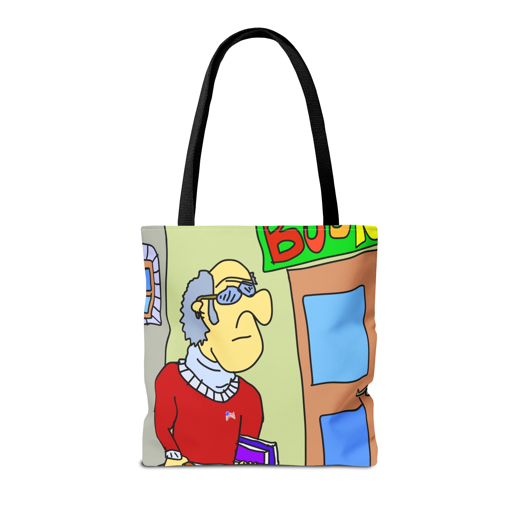 Time Traveling Bookstore George Tote Bag (AOP)