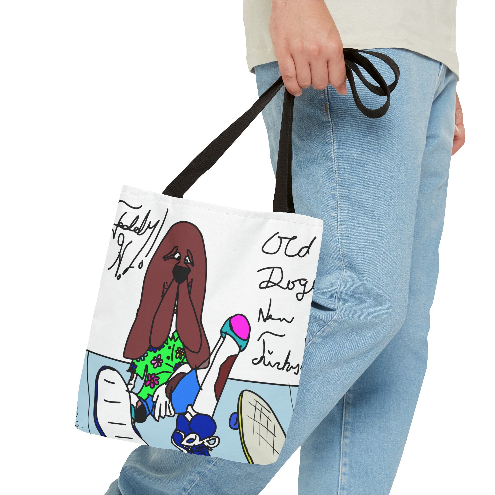 Old Dogs New Tricks - Teddy H Tote Bag (AOP)