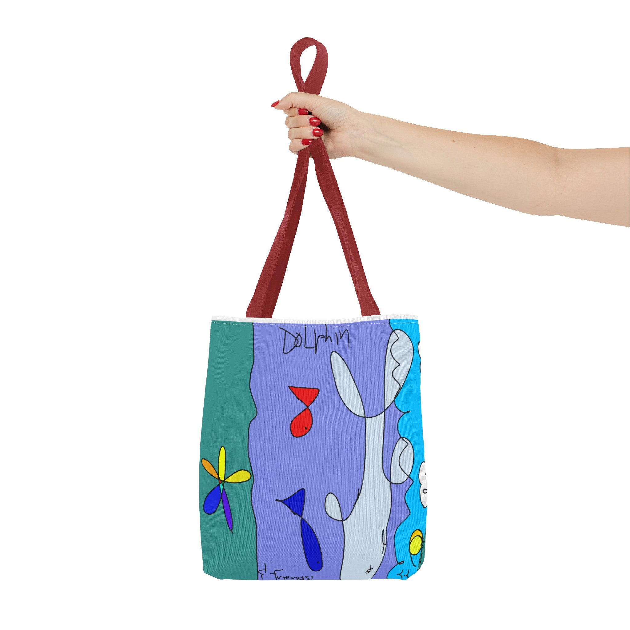 Dolphin & Friends Tote Bag (AOP)