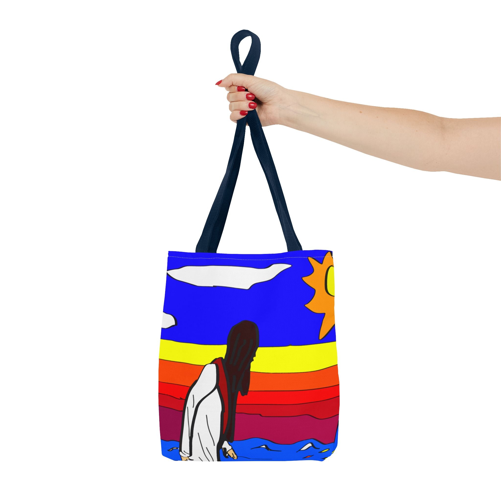 Jesus Surfs - Walks on Water - Tote Bag (AOP)