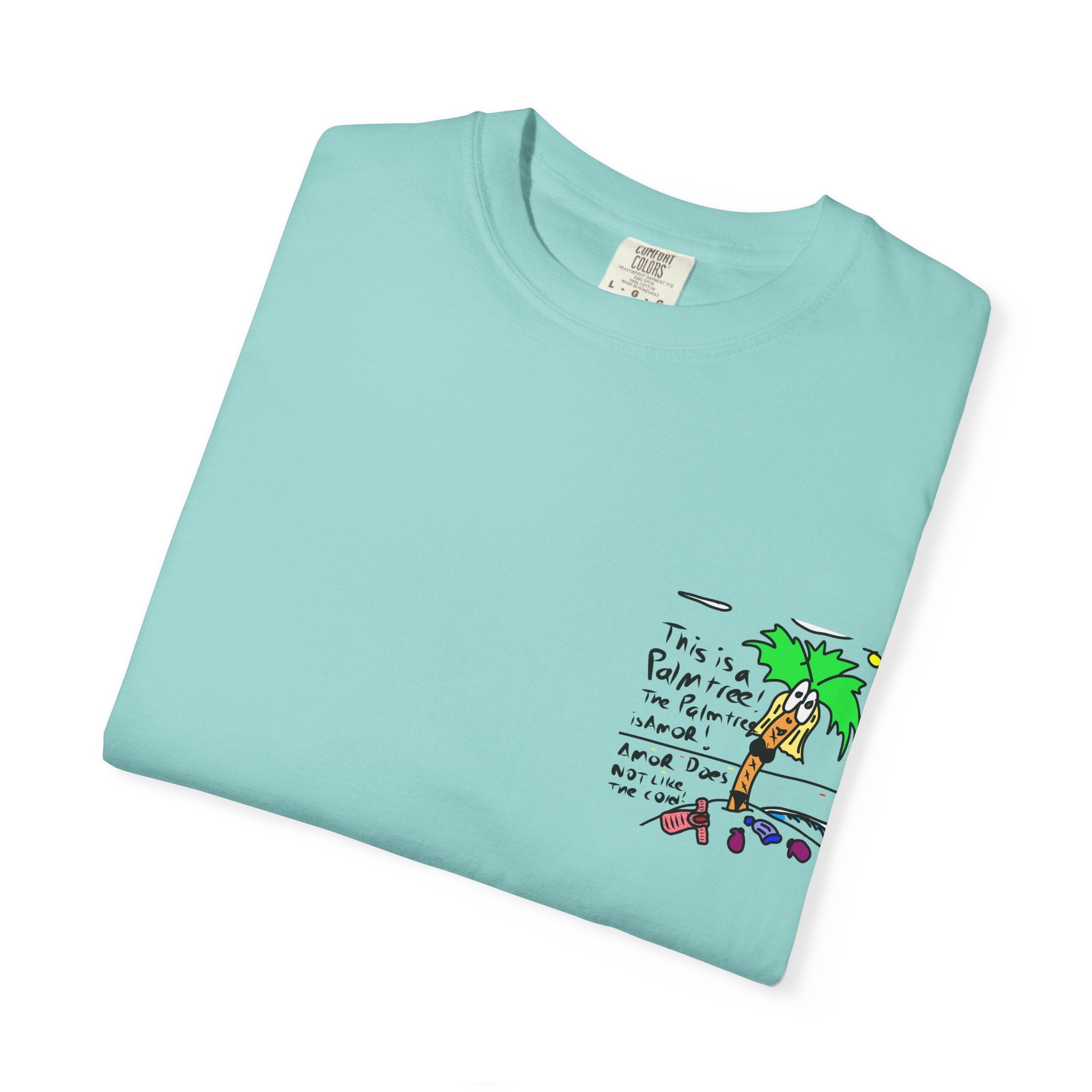 Amor the Palm Tree - Unisex Garment-Dyed T-shirt