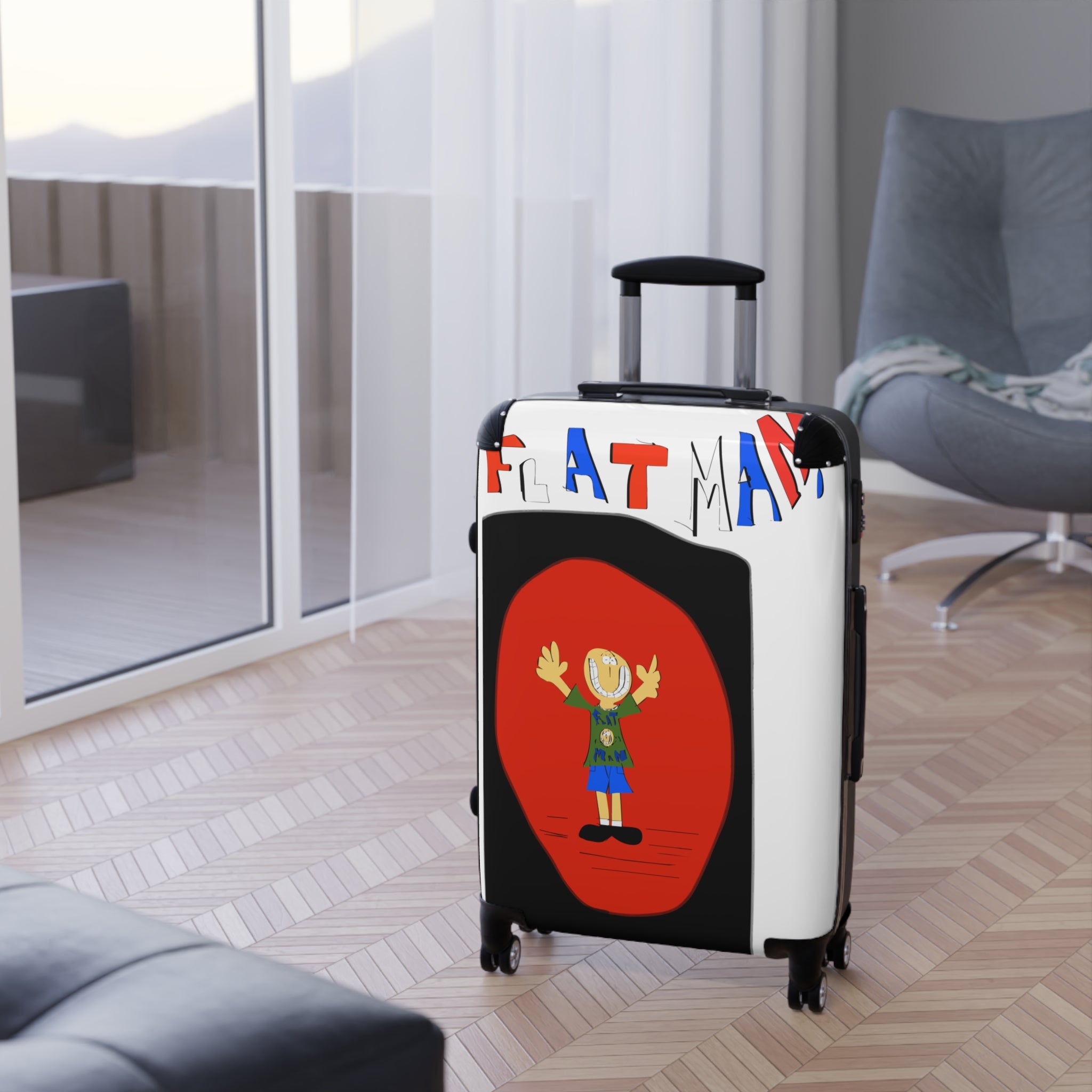 Flat Man Suitcases