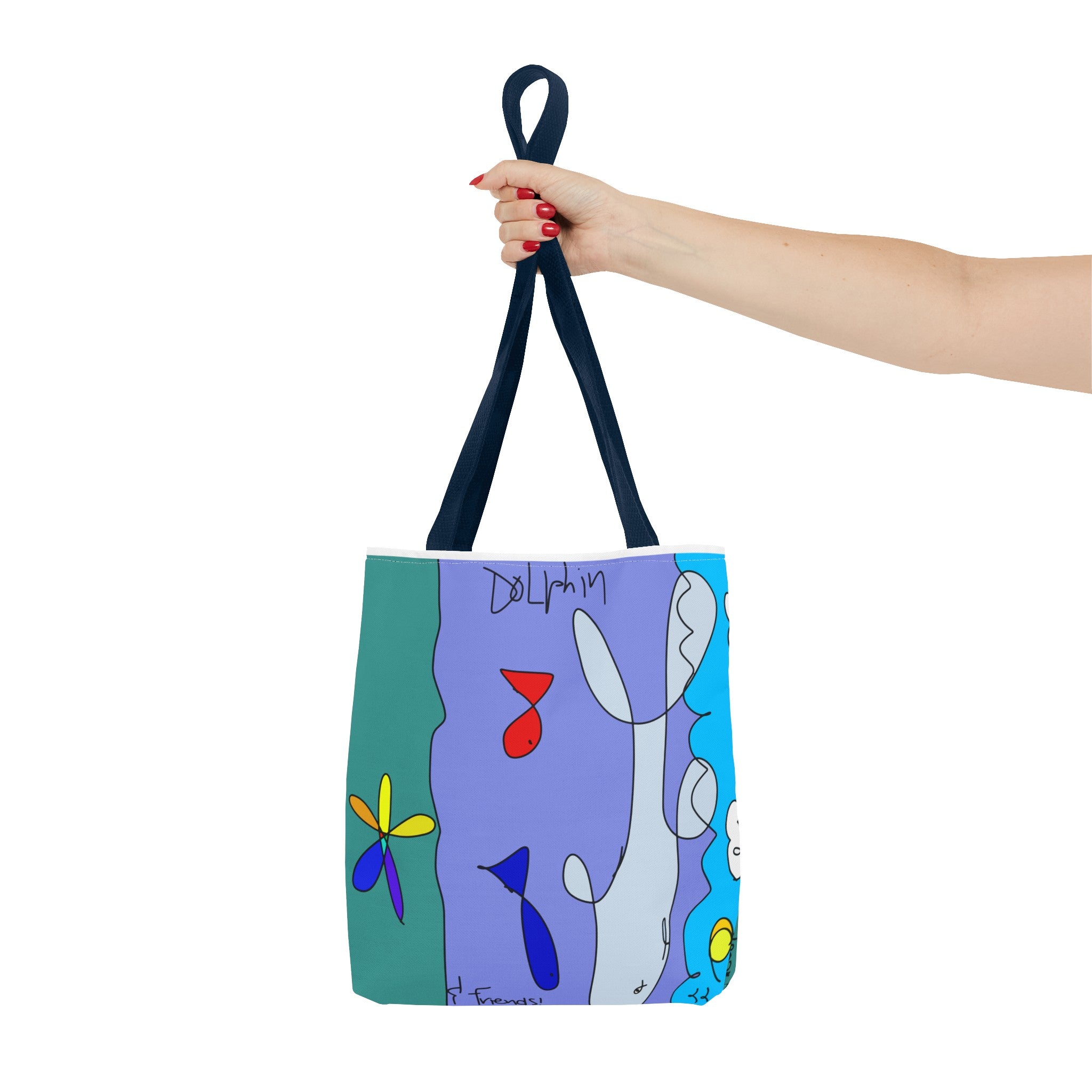 Dolphin & Friends Tote Bag (AOP)