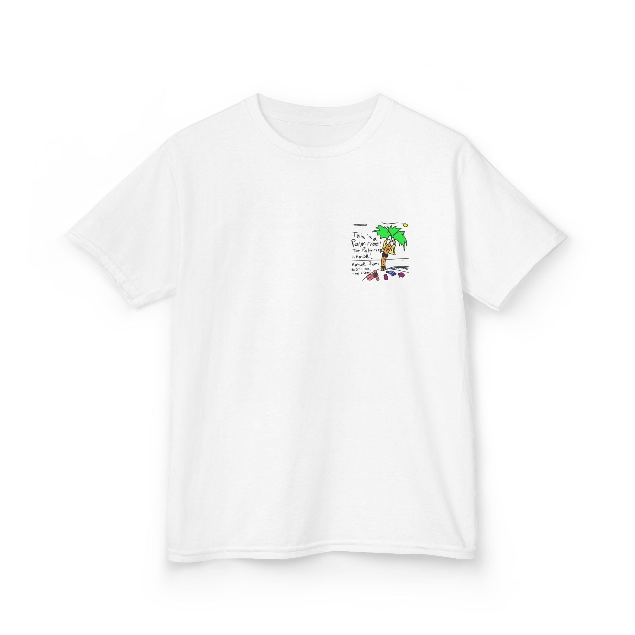 Amor the Palm Tree - Kids Unisex Garment-Dyed T-shirt