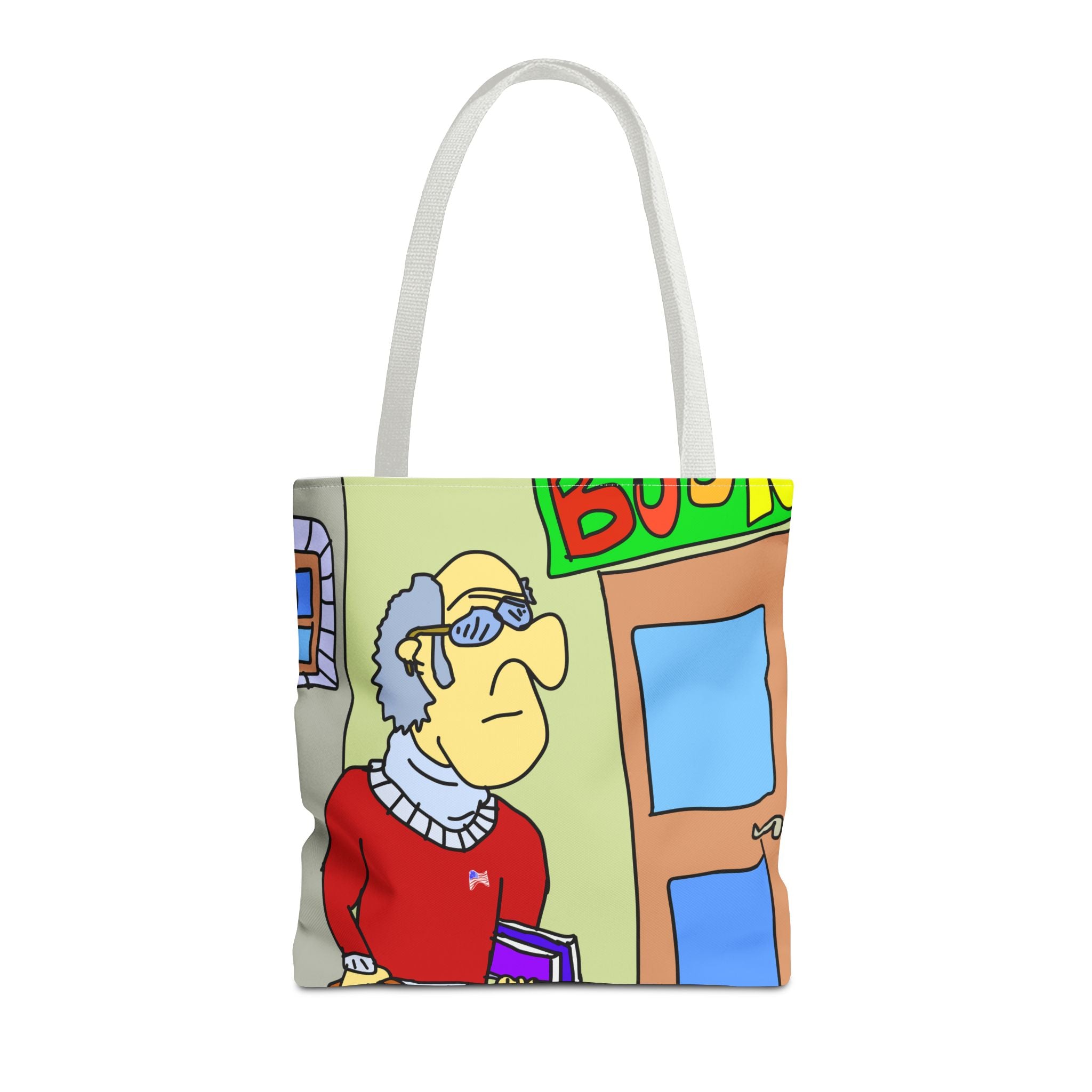 Time Traveling Bookstore George Tote Bag (AOP)