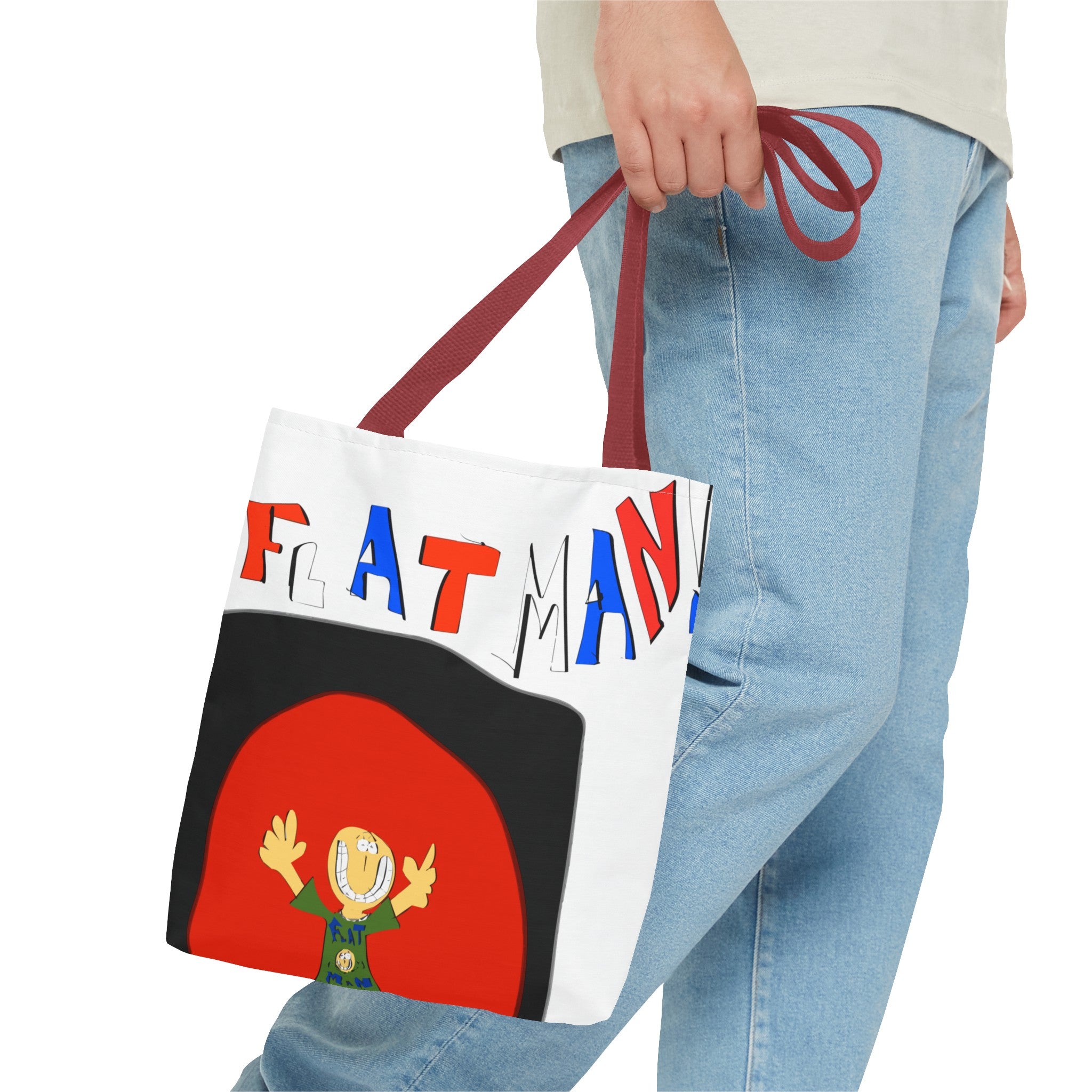 Flat Man Tote Bag (AOP)