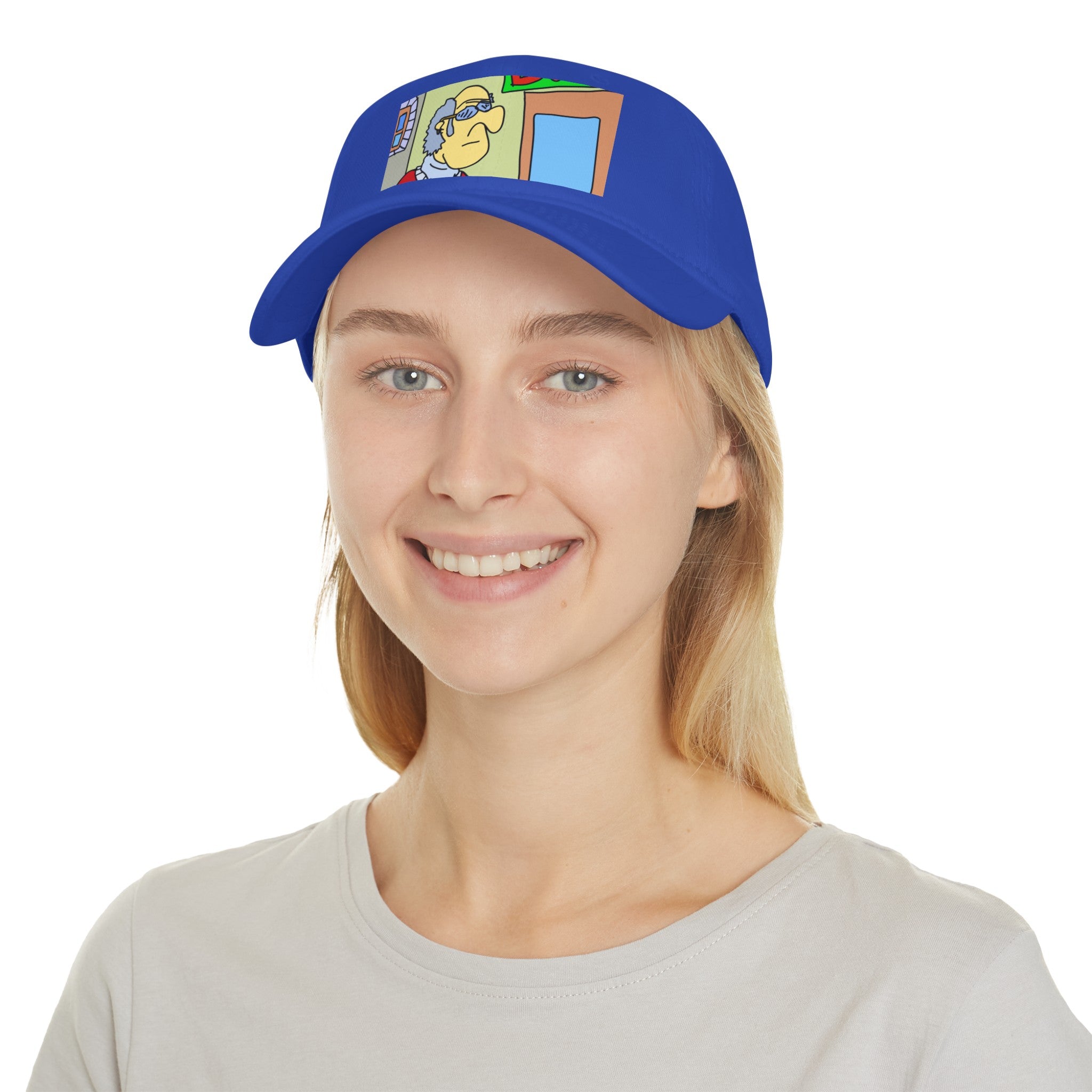 Time Traveling Bookstore George Low Profile Baseball Cap