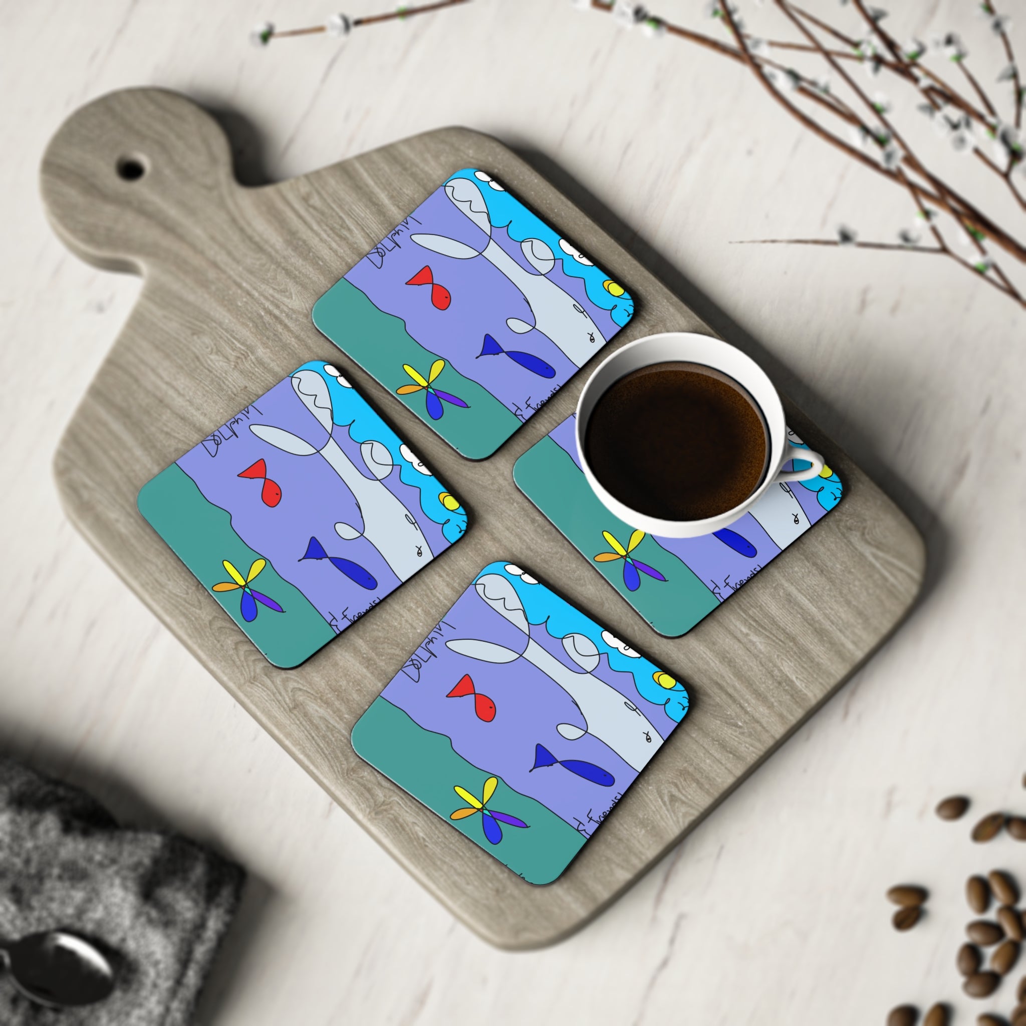 Dolphin & Friends Coasters