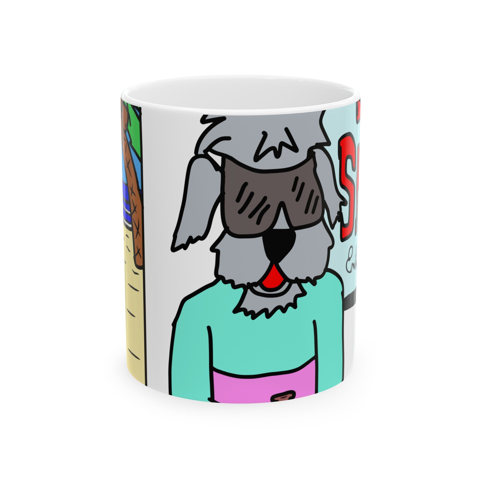 Old Dogs New Tricks - Rufus Ceramic Mug, (11oz, 15oz)