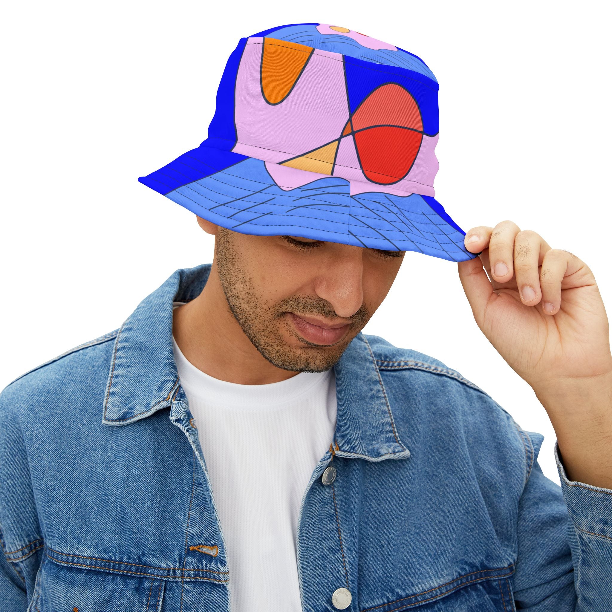 Pink Swan Bucket Hat (AOP)