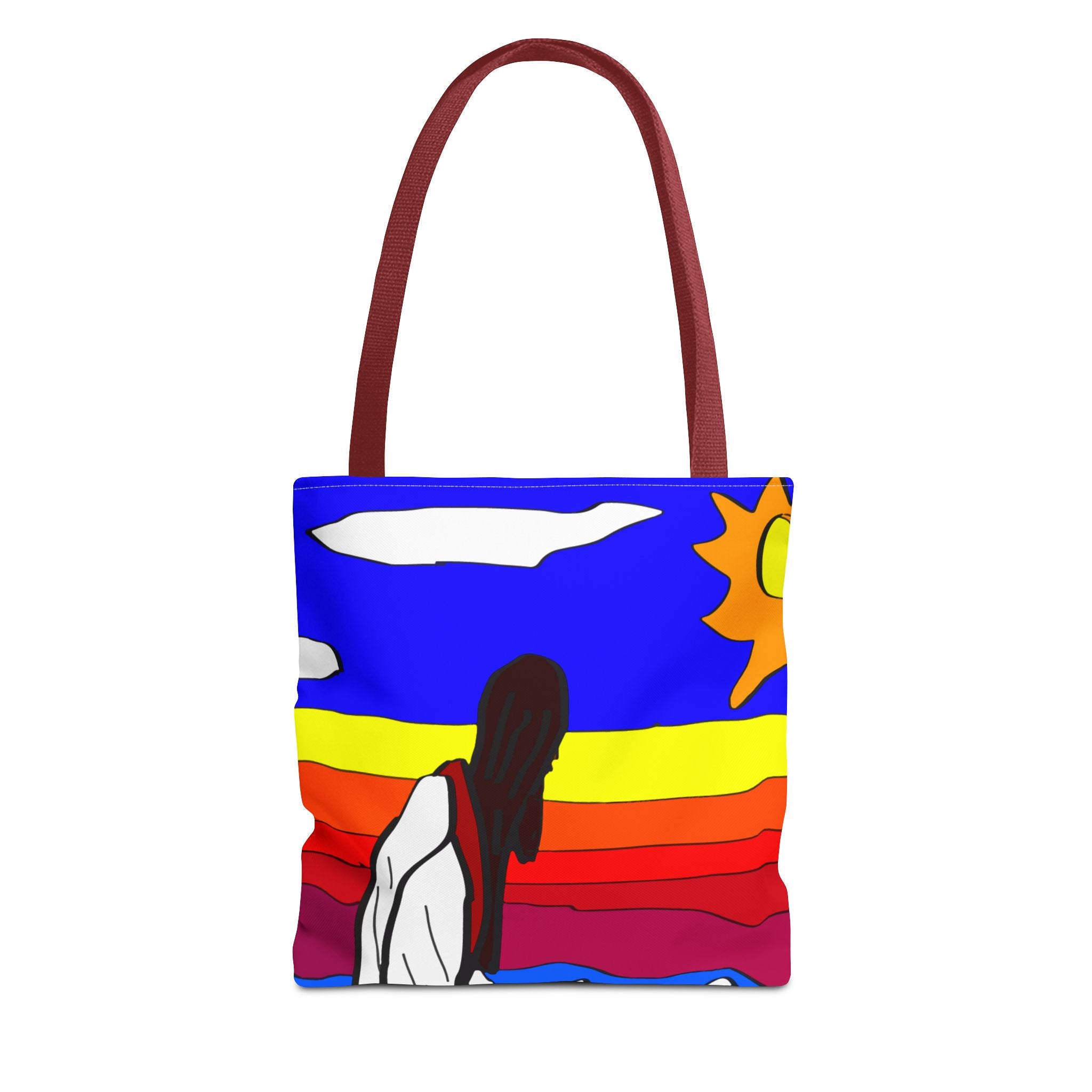 Jesus Surfs - Walks on Water - Tote Bag (AOP)