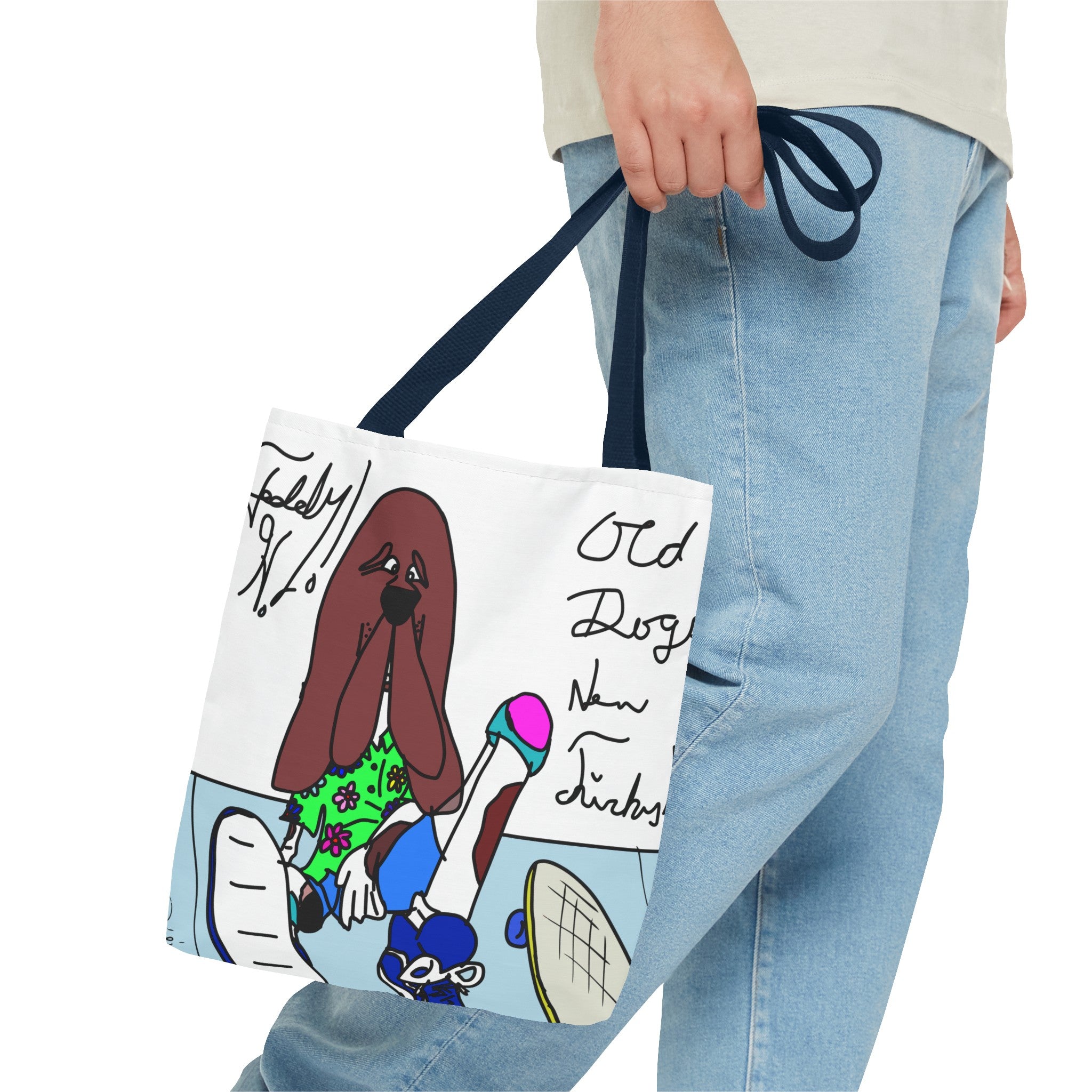 Old Dogs New Tricks - Teddy H Tote Bag (AOP)