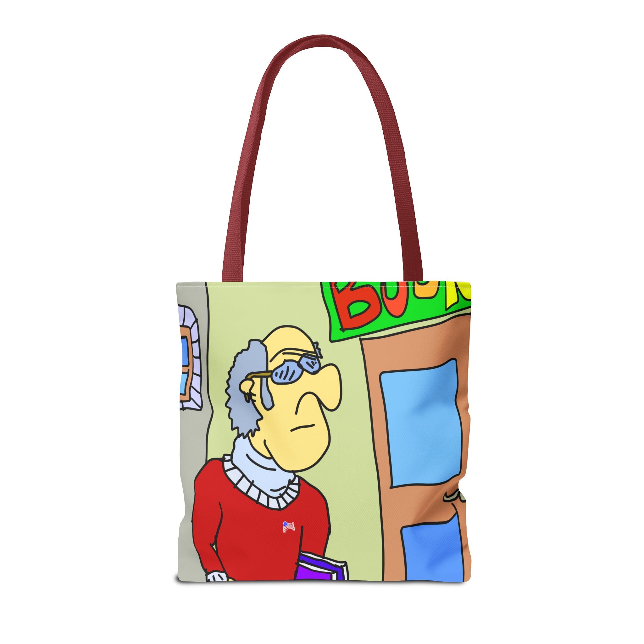 Time Traveling Bookstore George Tote Bag (AOP)